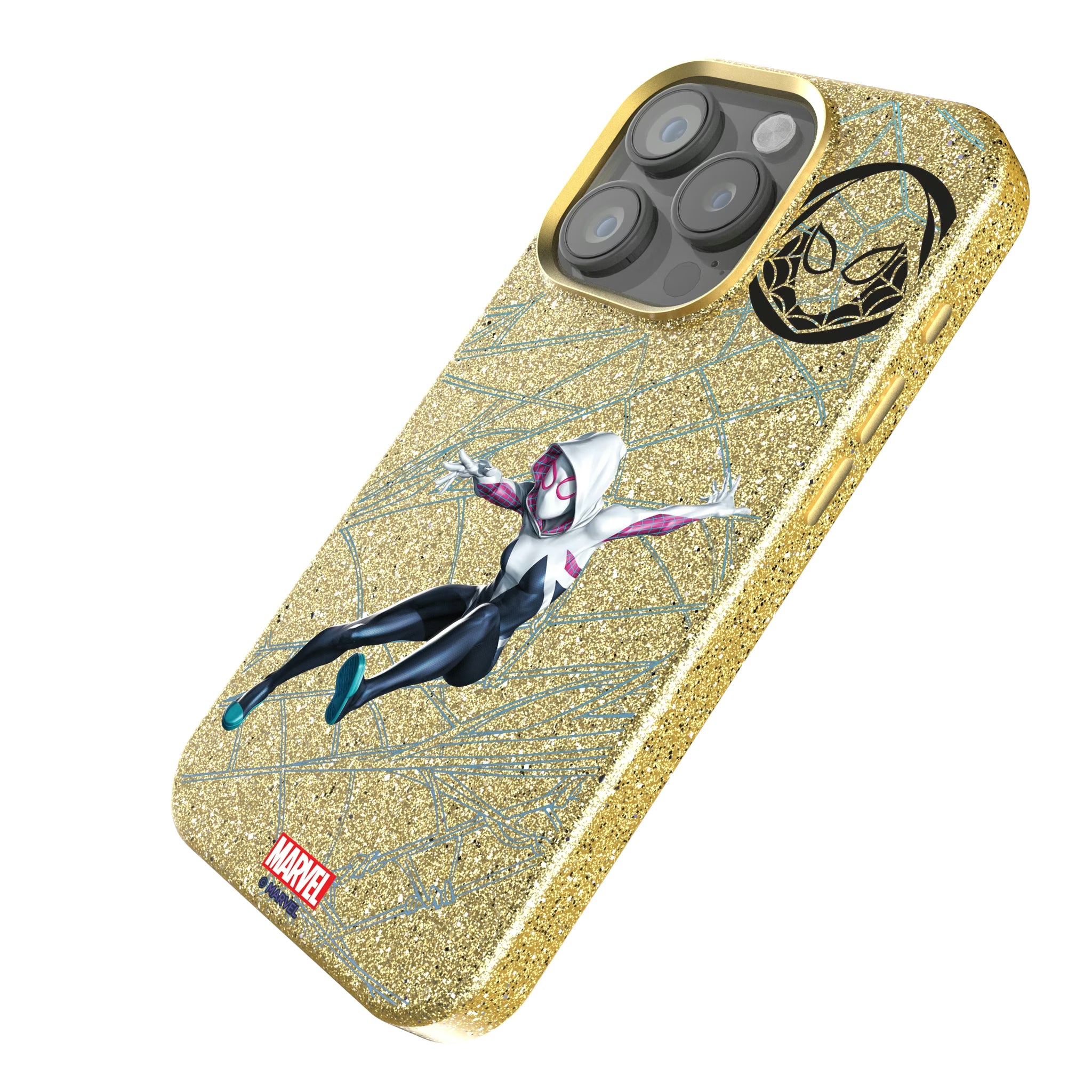 Marvel Spider-Gwen MechLine iPhone Bling Phone Case for Apple iPhone - Isometric View
