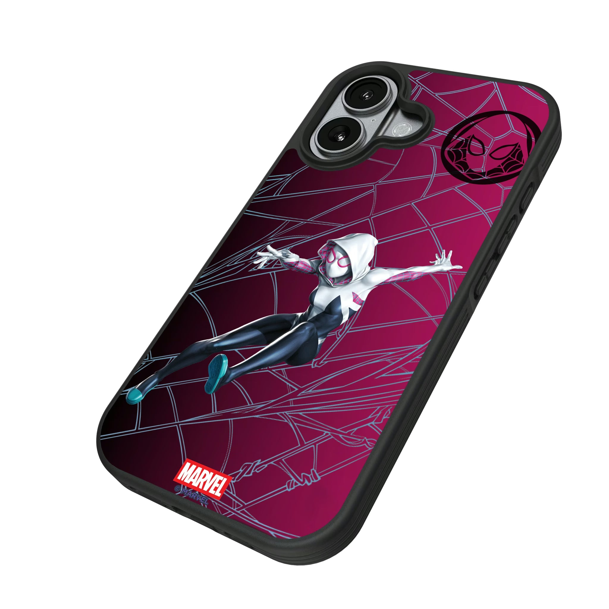 Marvel Spider-Gwen MechLine iPhone Bump Phone Case for Apple iPhone - Isometric View#Device_iPhone 17