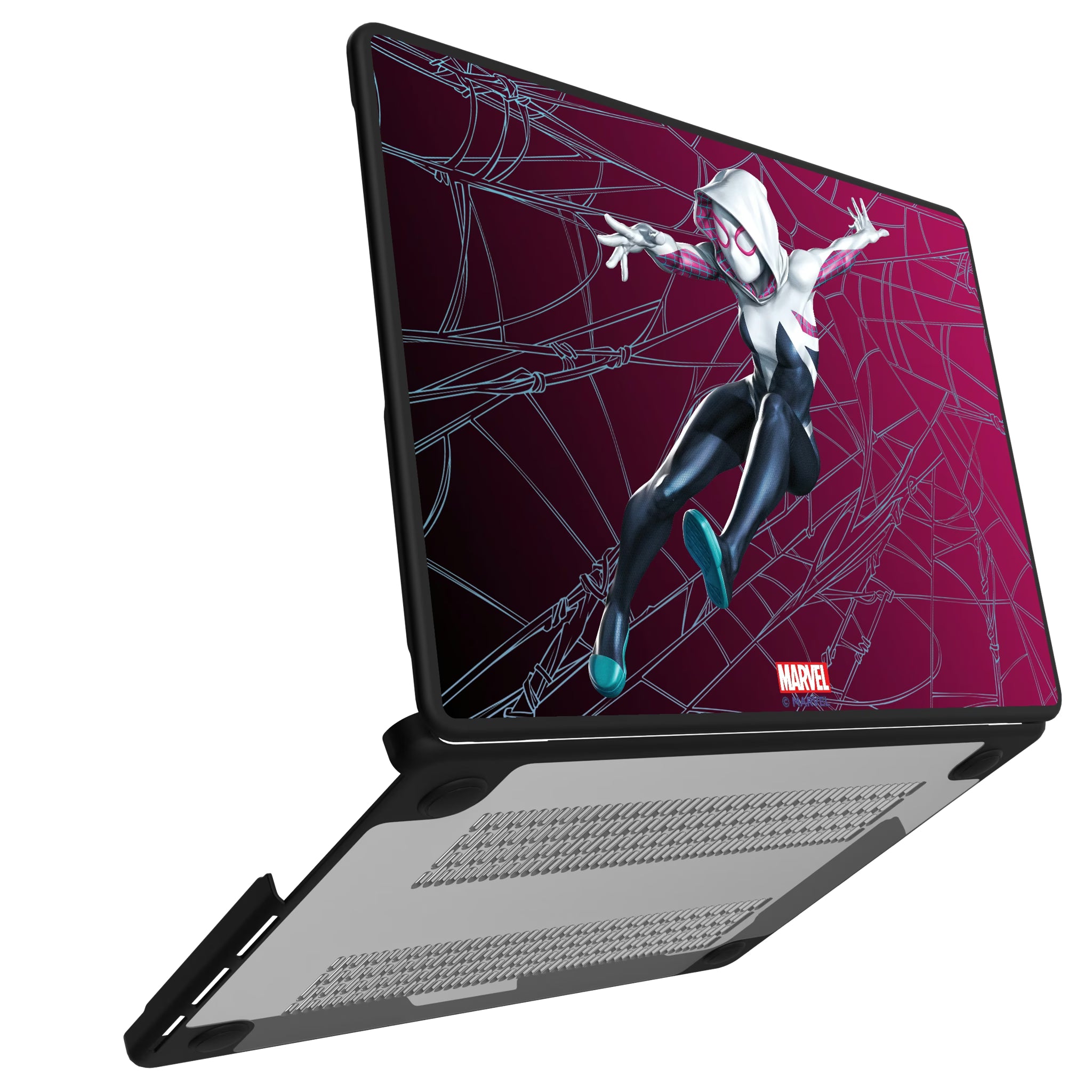 Marvel Spider-Gwen MechLine MacBook Laptop Case for Apple MacBook#Device_MacBook Pro (14-inch, 2021) / MacBook Pro (14-inch, 2023) / MacBook Pro (14-inch, 2024)