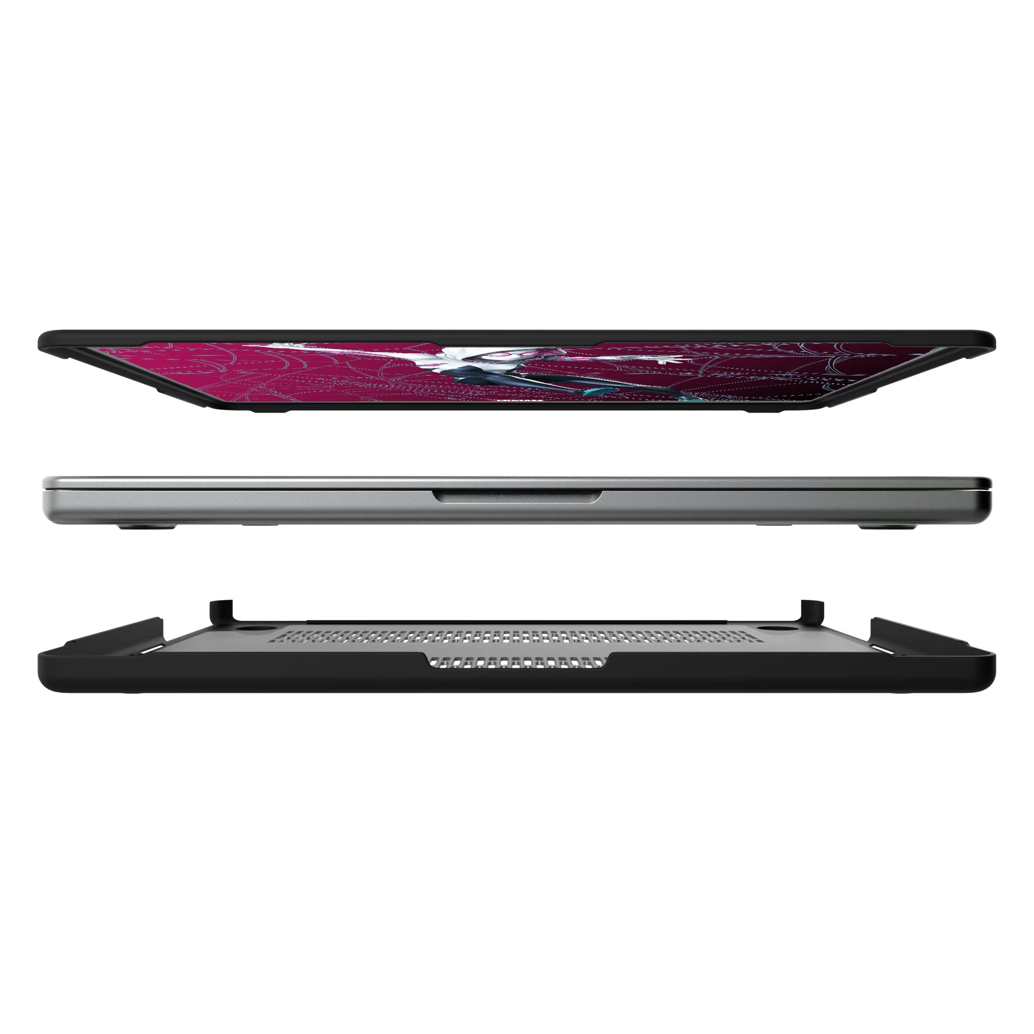 Marvel Spider-Gwen MechLine MacBook Laptop Case for Apple MacBook#Device_MacBook Pro (14-inch, 2021) / MacBook Pro (14-inch, 2023) / MacBook Pro (14-inch, 2024)