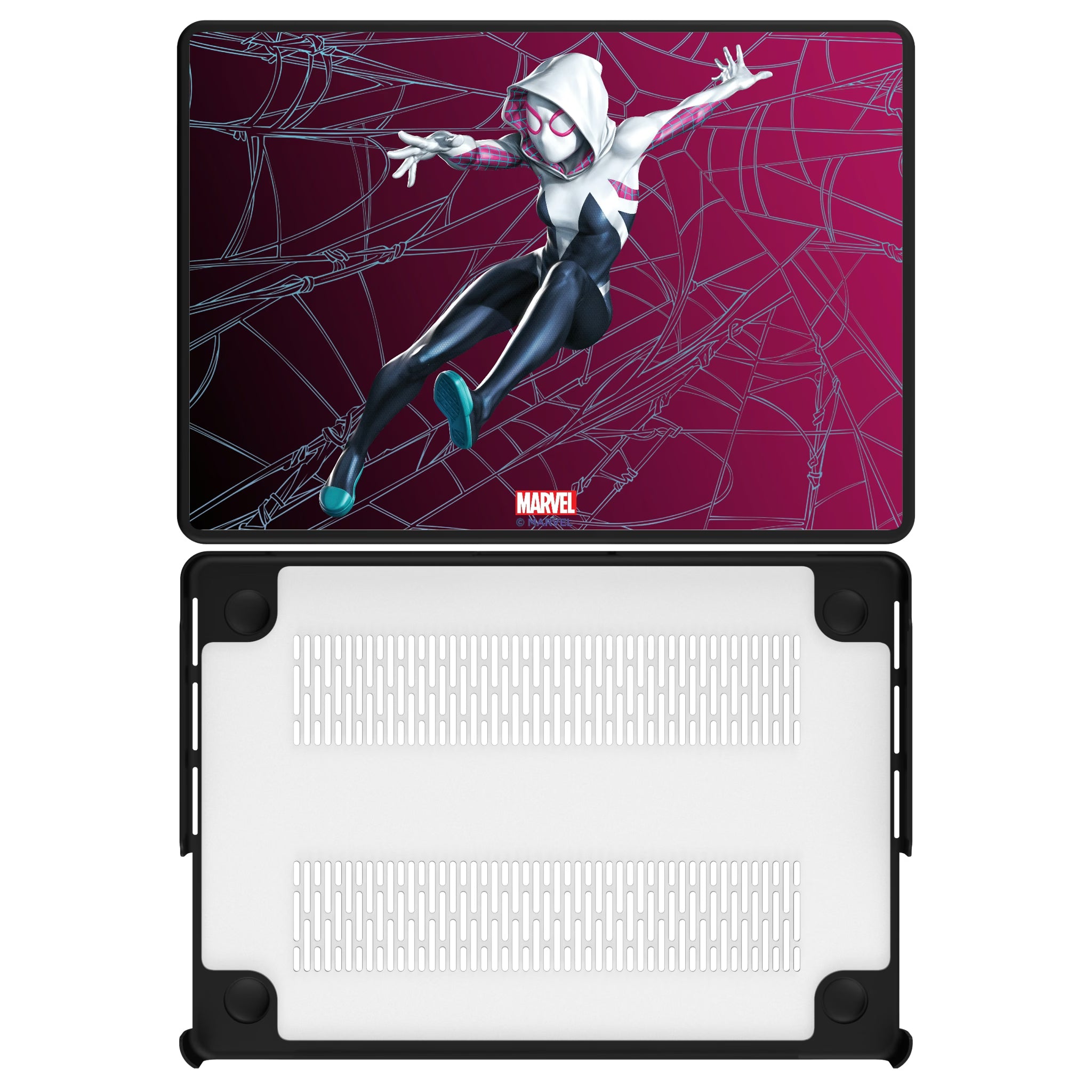 Marvel Spider-Gwen MechLine MacBook Laptop Case for Apple MacBook#Device_MacBook Pro (14-inch, 2021) / MacBook Pro (14-inch, 2023) / MacBook Pro (14-inch, 2024)