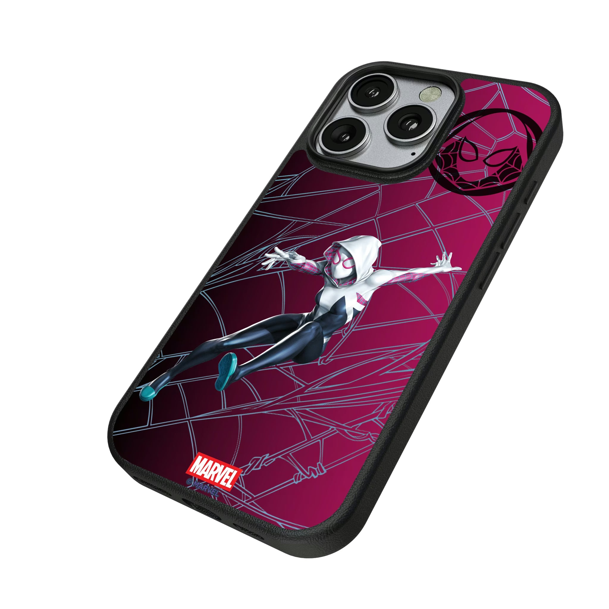 Marvel Spider-Gwen MechLine iPhone MagSafe Compatible Phone Case for Apple iPhone - Isometric View