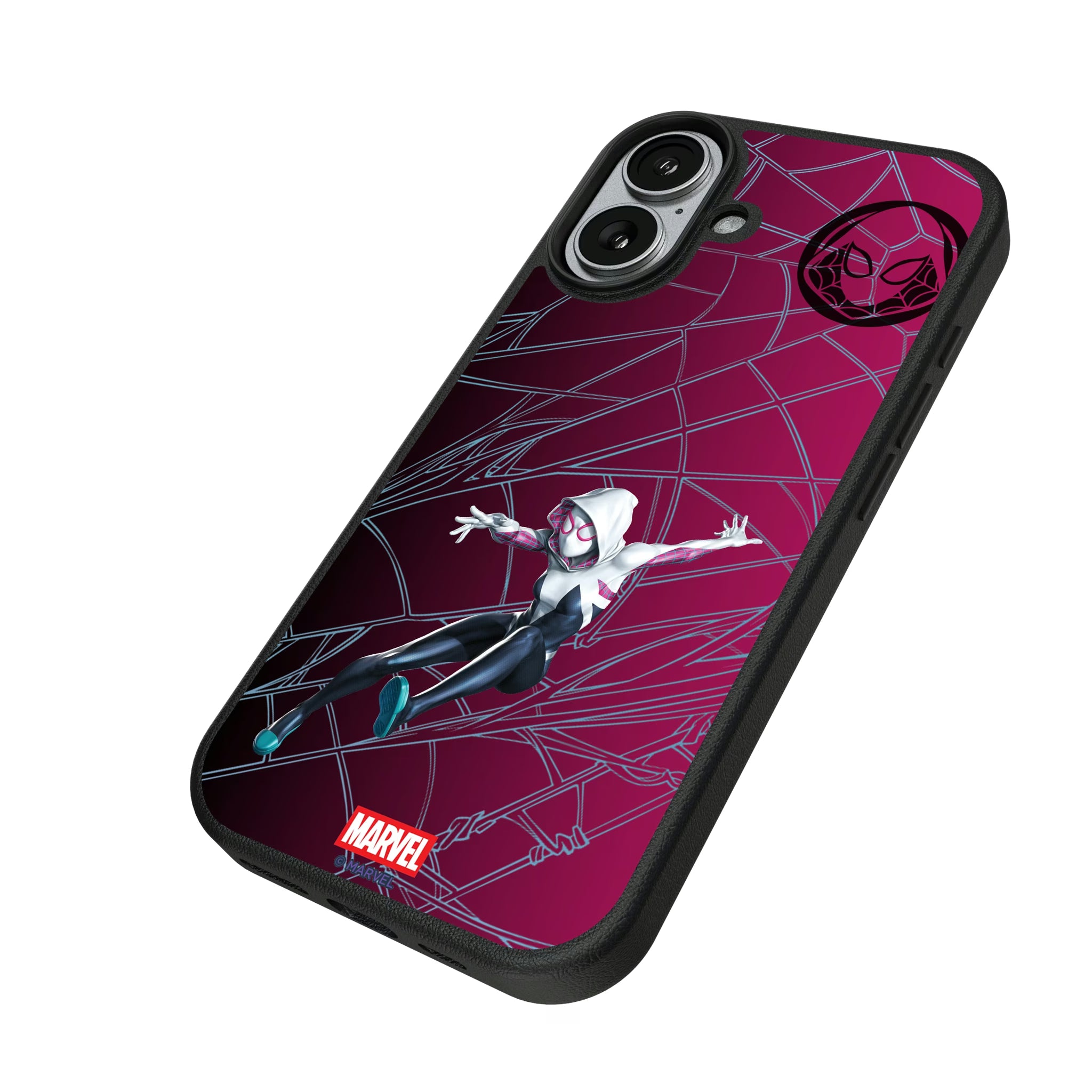 Marvel Spider-Gwen MechLine iPhone MagSafe Compatible Phone Case for Apple iPhone - Isometric View#Device_iPhone 17