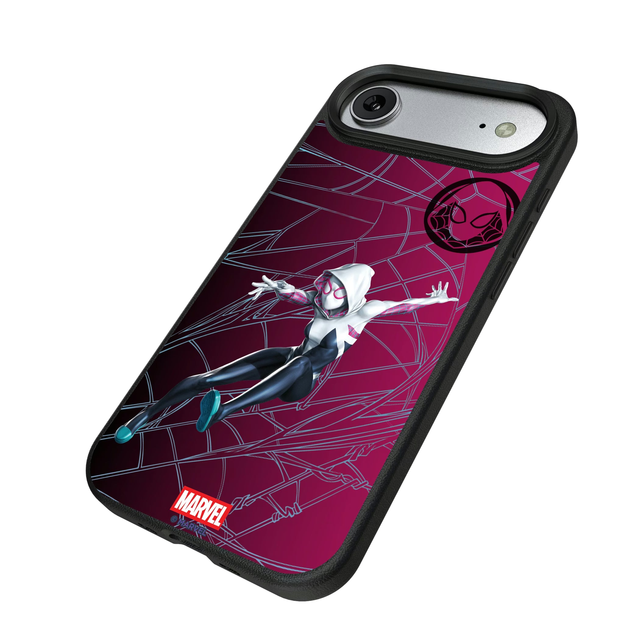 Marvel Spider-Gwen MechLine iPhone MagSafe Compatible Phone Case for Apple iPhone - Isometric View#Device_iPhone Air