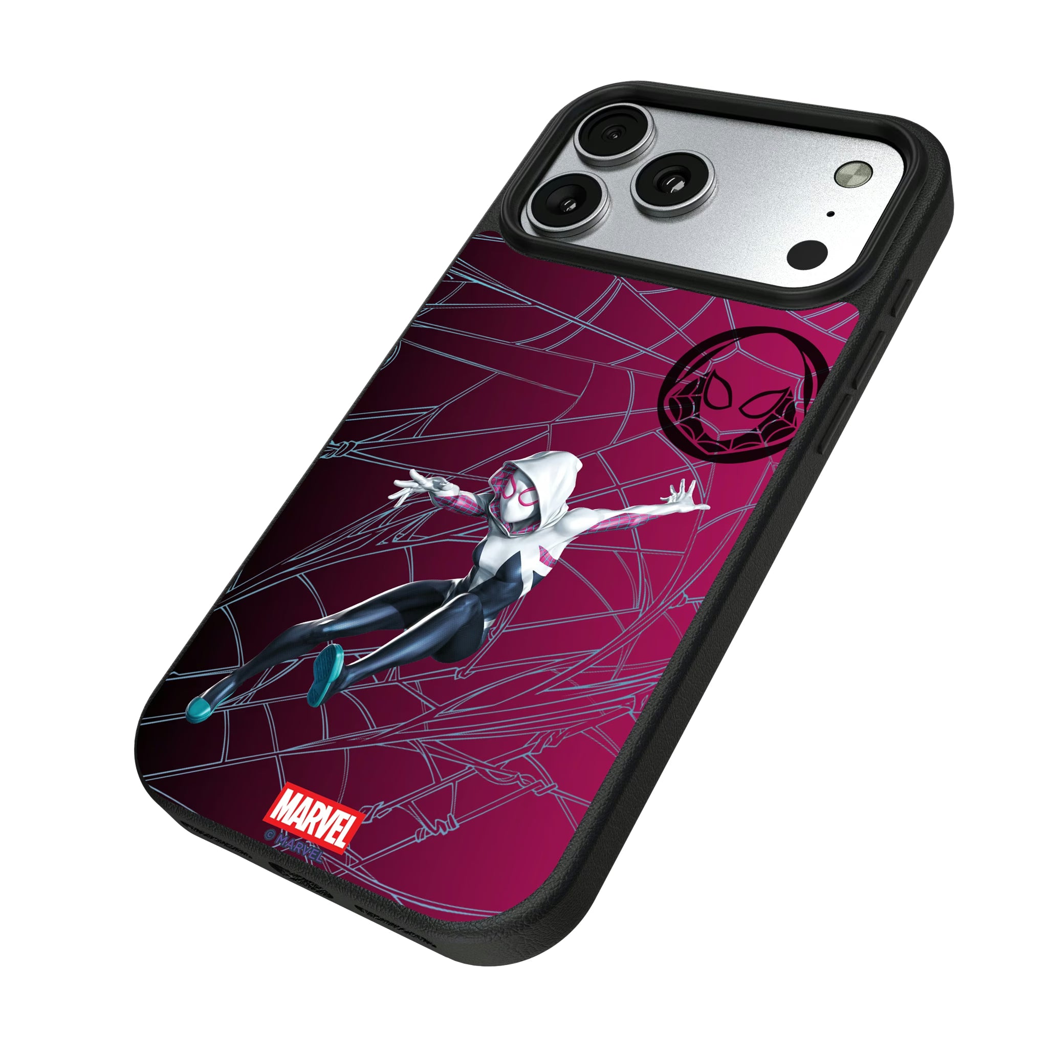 Marvel Spider-Gwen MechLine iPhone MagSafe Compatible Phone Case for Apple iPhone - Isometric View#Device_iPhone 17 Pro Max
