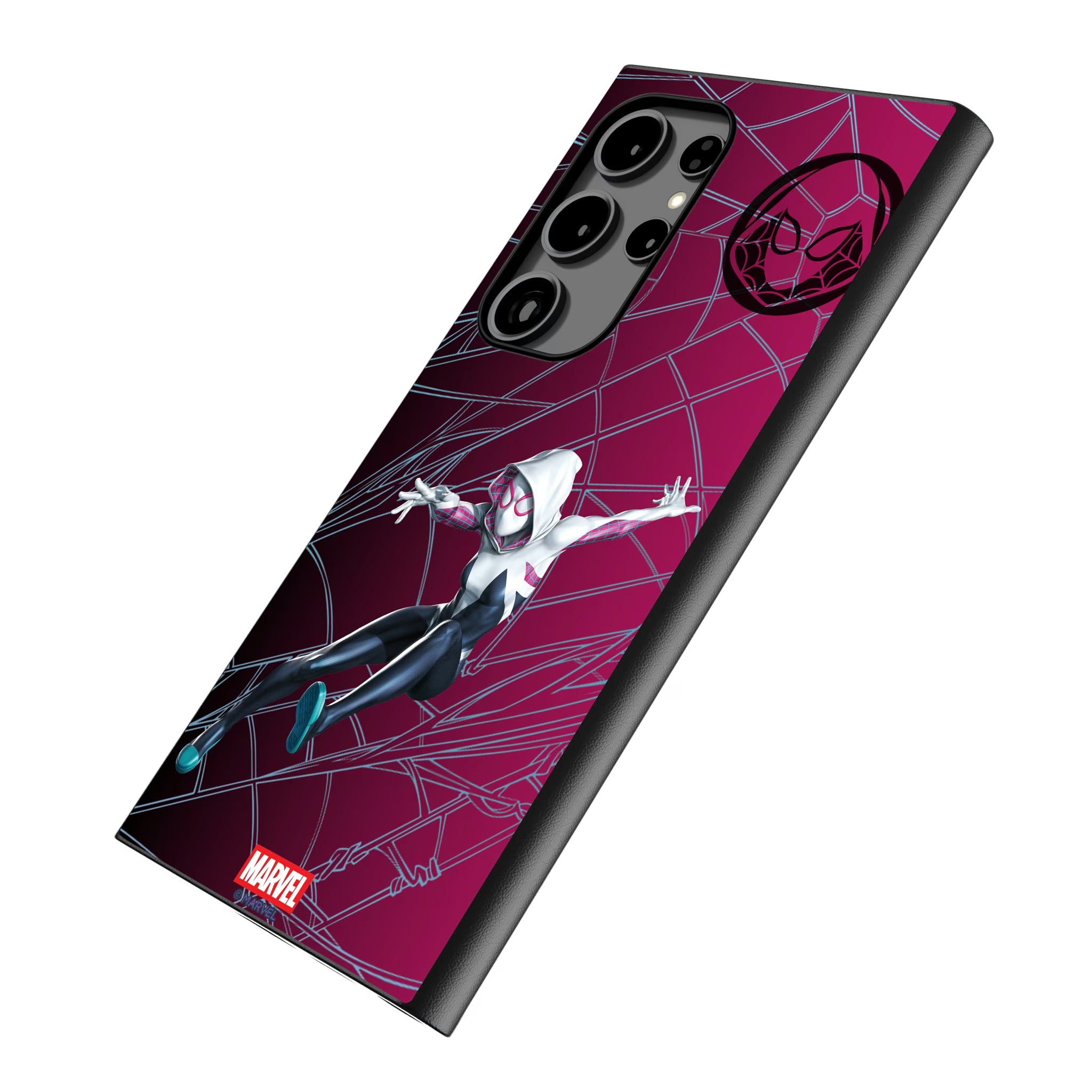 Marvel Spider-Gwen MechLine Galaxy MagSafe Compatible Phone Case for Samsung Galaxy - Isometric View