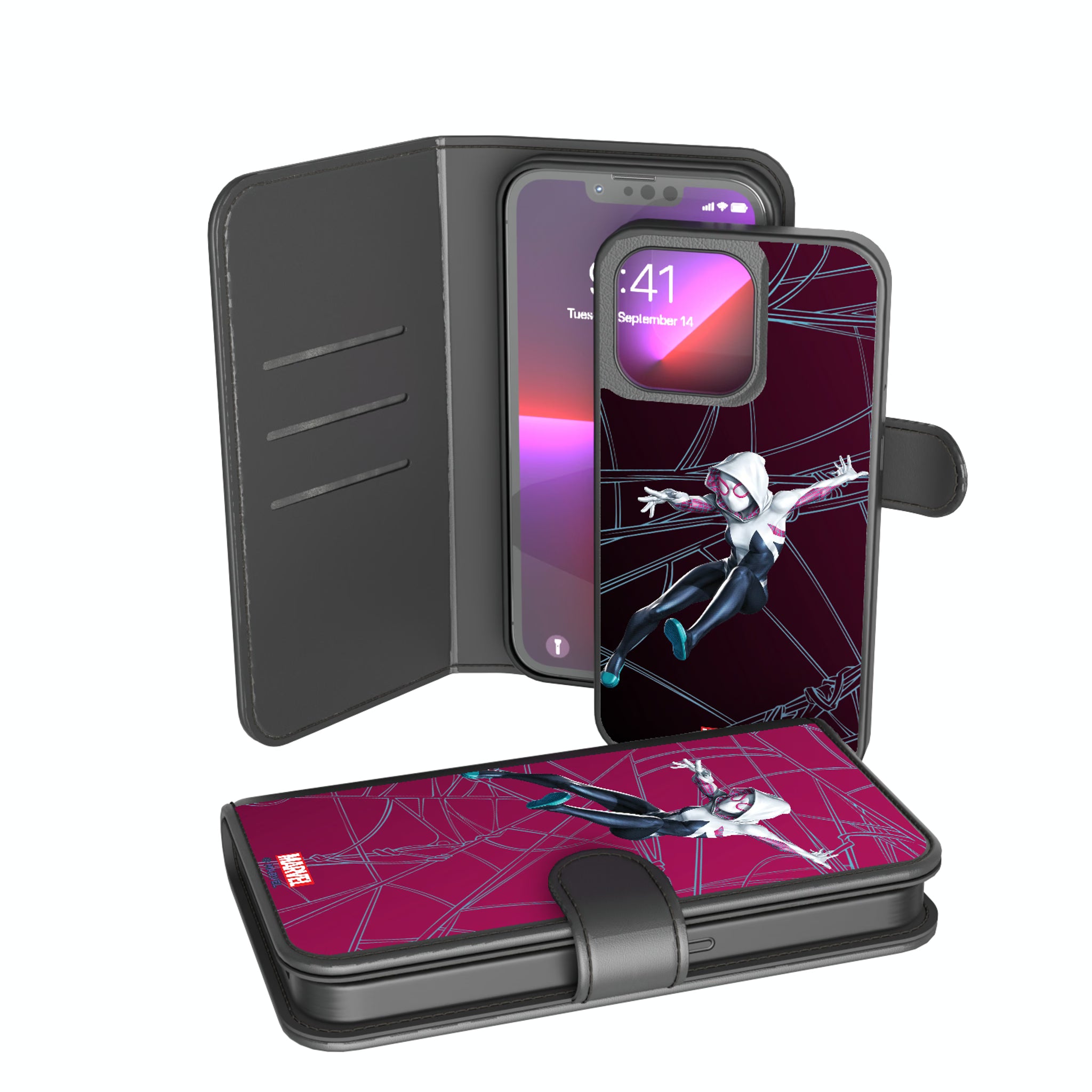 Marvel Spider-Gwen MechLine iPhone Wallet Phone Case for Apple iPhone