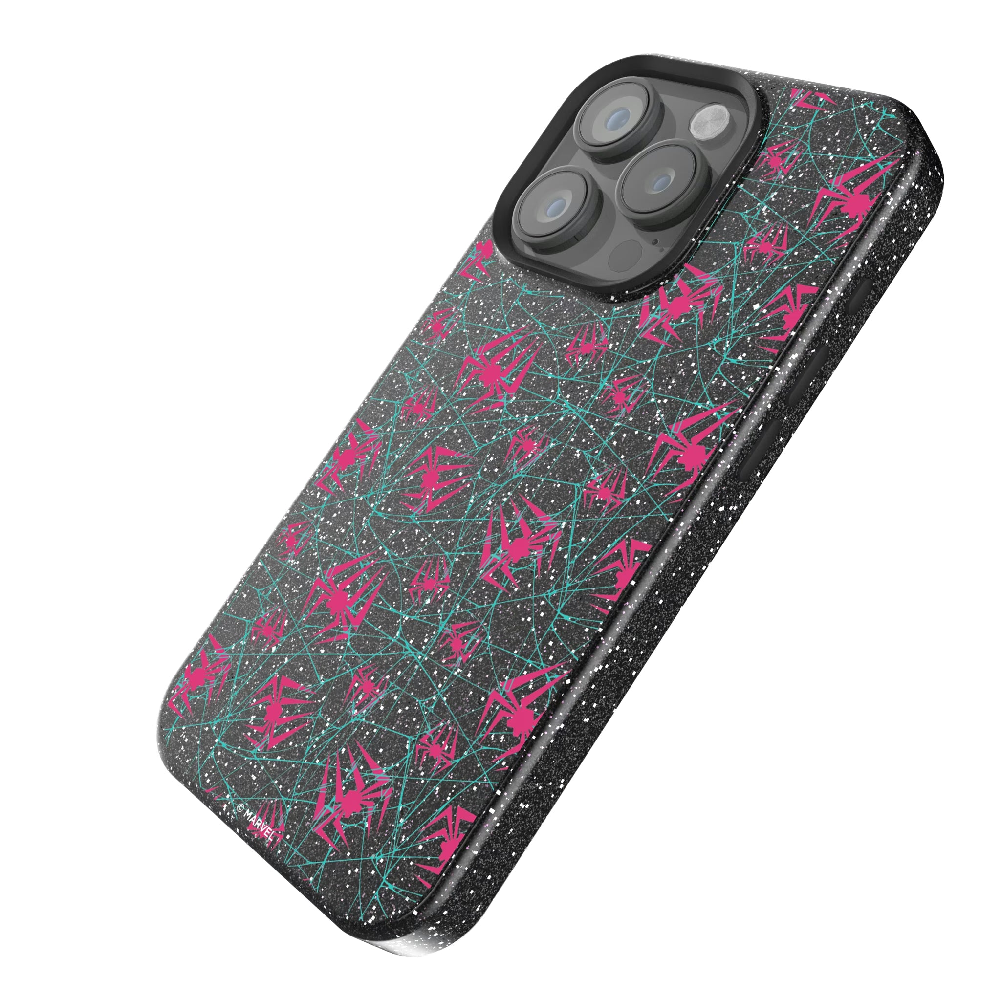 Marvel Spider-Gwen Pattern iPhone Bling Phone Case for Apple iPhone - Isometric View