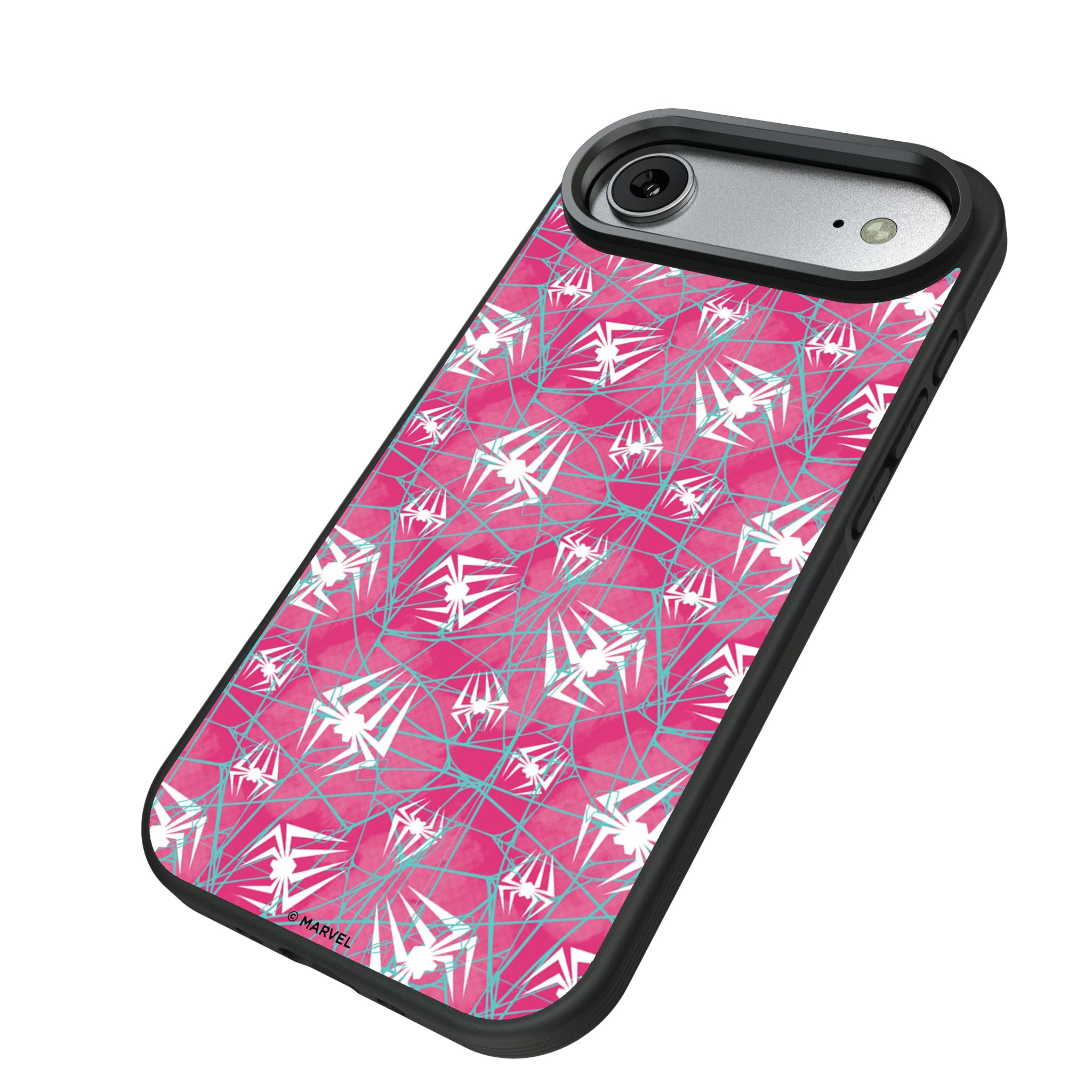 Marvel Spider-Gwen Pattern iPhone Bump Phone Case for Apple iPhone - Isometric View#Device_iPhone Air