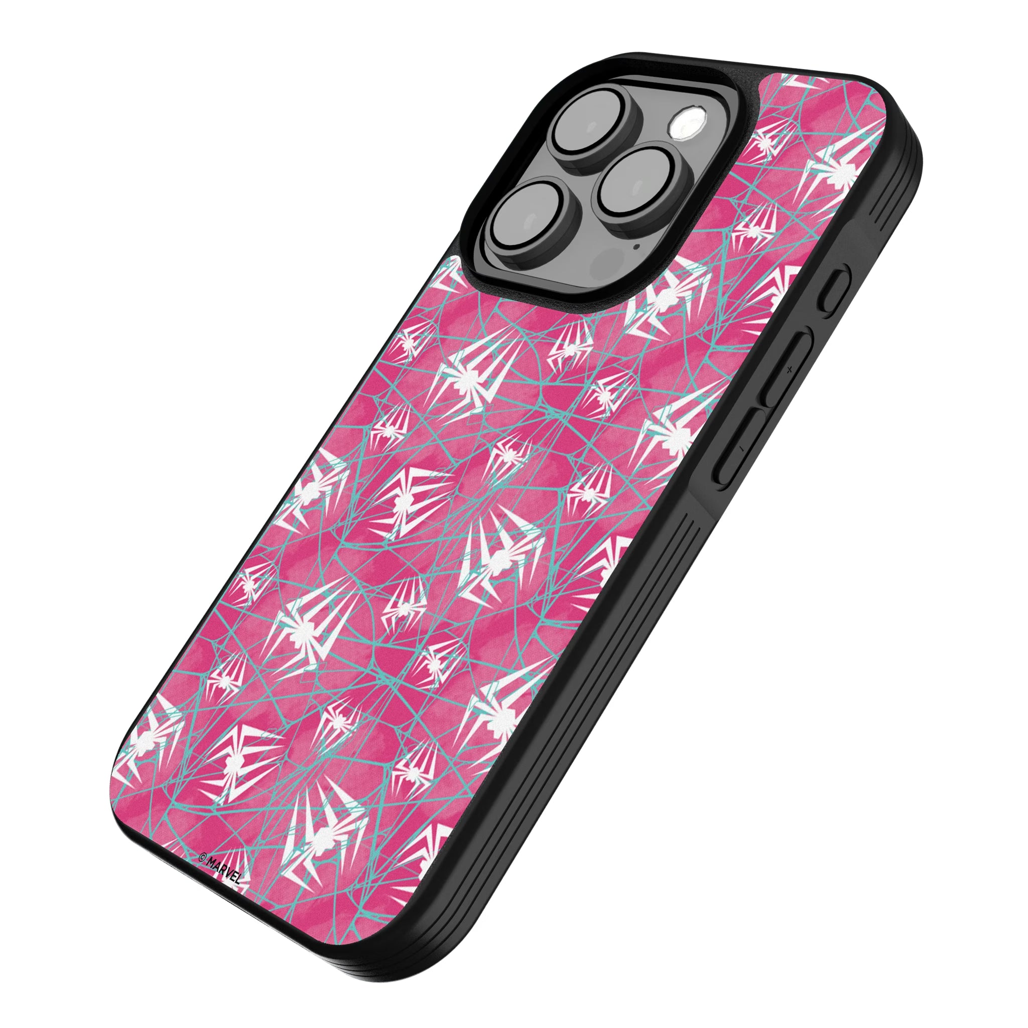 Marvel Spider-Gwen Pattern iPhone Bump Phone Case for Apple iPhone - Isometric View