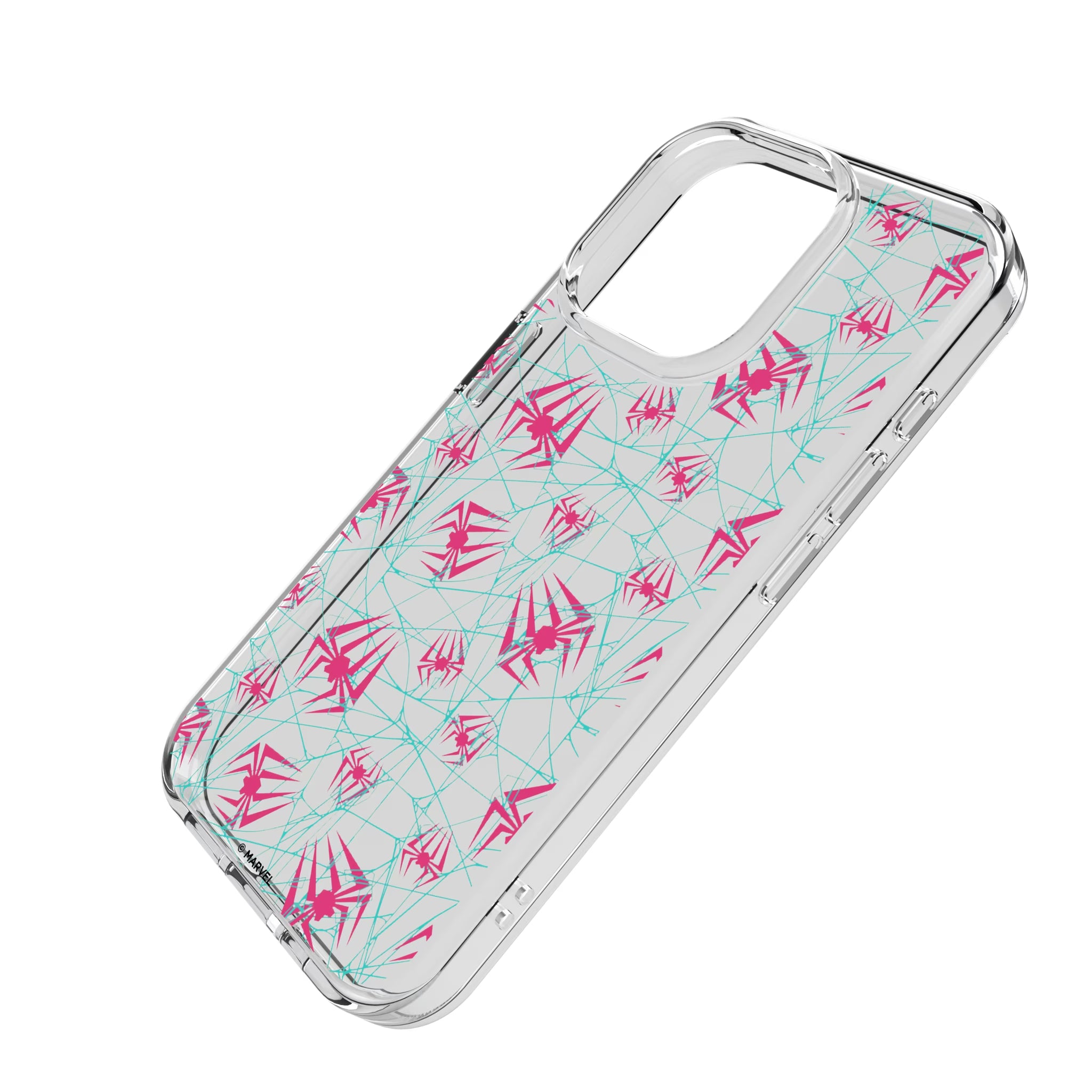 Marvel Spider-Gwen Pattern iPhone Clear Phone Case for Apple iPhone - Isometric View