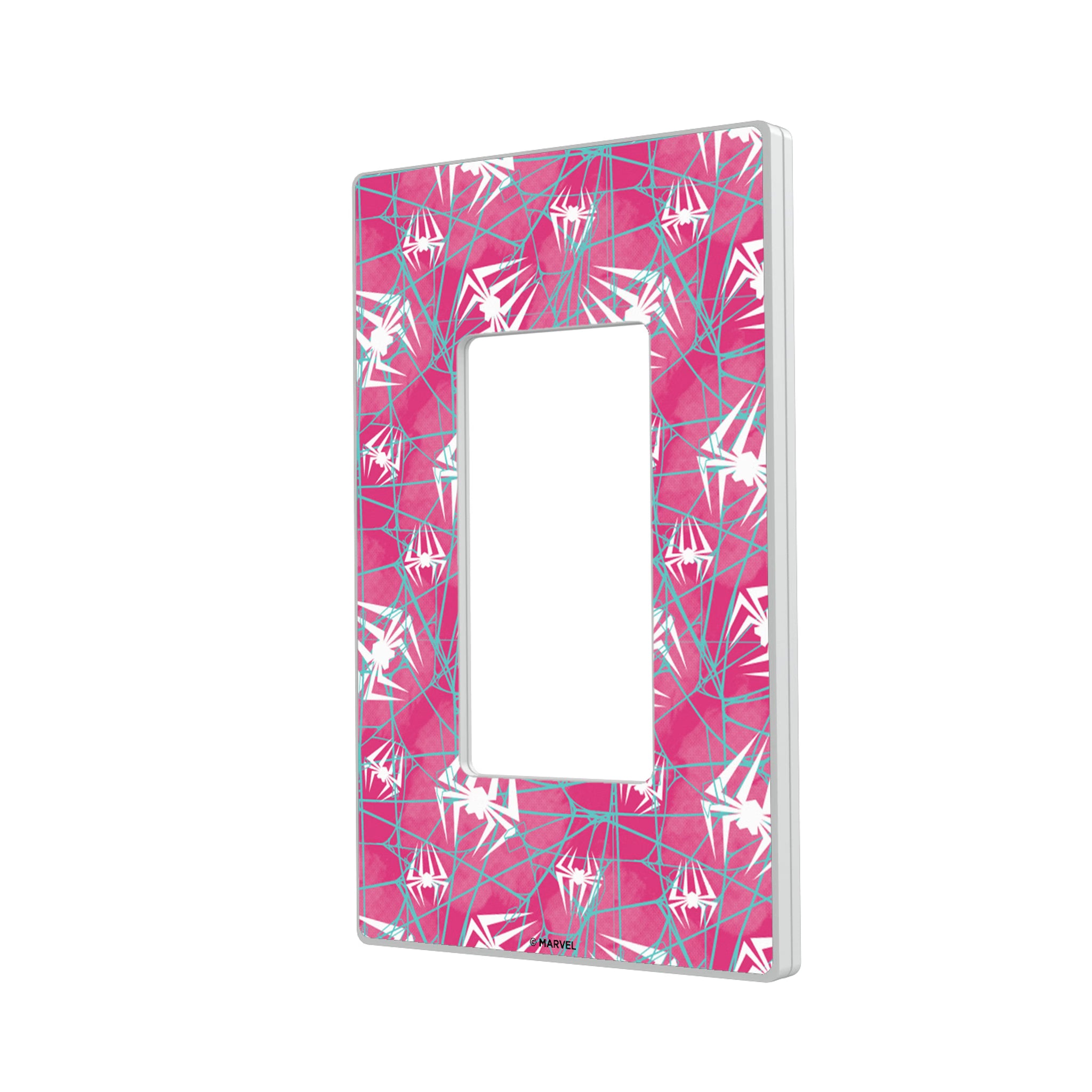 Marvel Spider-Gwen Pattern Hidden-Screw Light Switch Plate#Style_Single Rocker