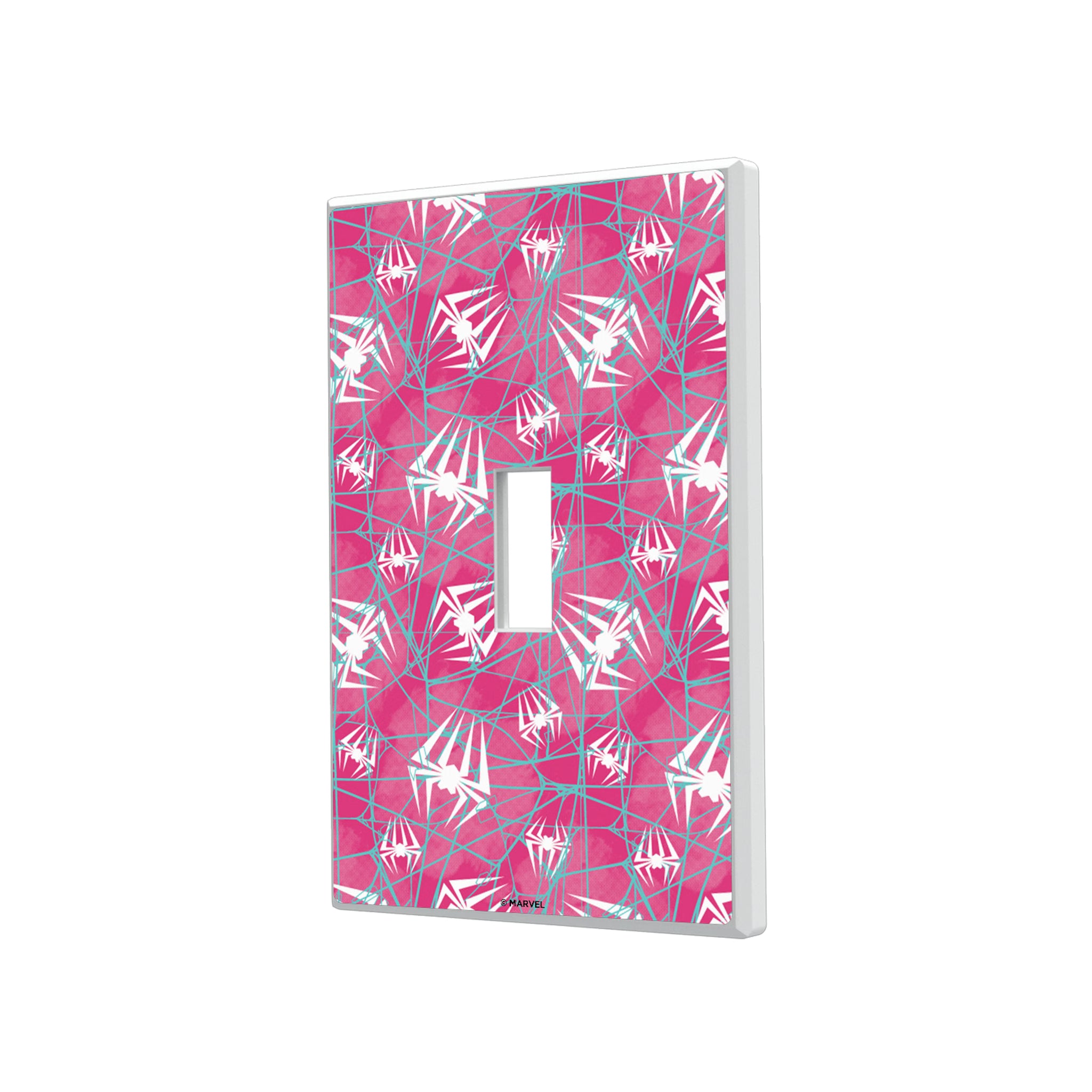 Marvel Spider-Gwen Pattern Hidden-Screw Light Switch Plate#Style_Single Toggle