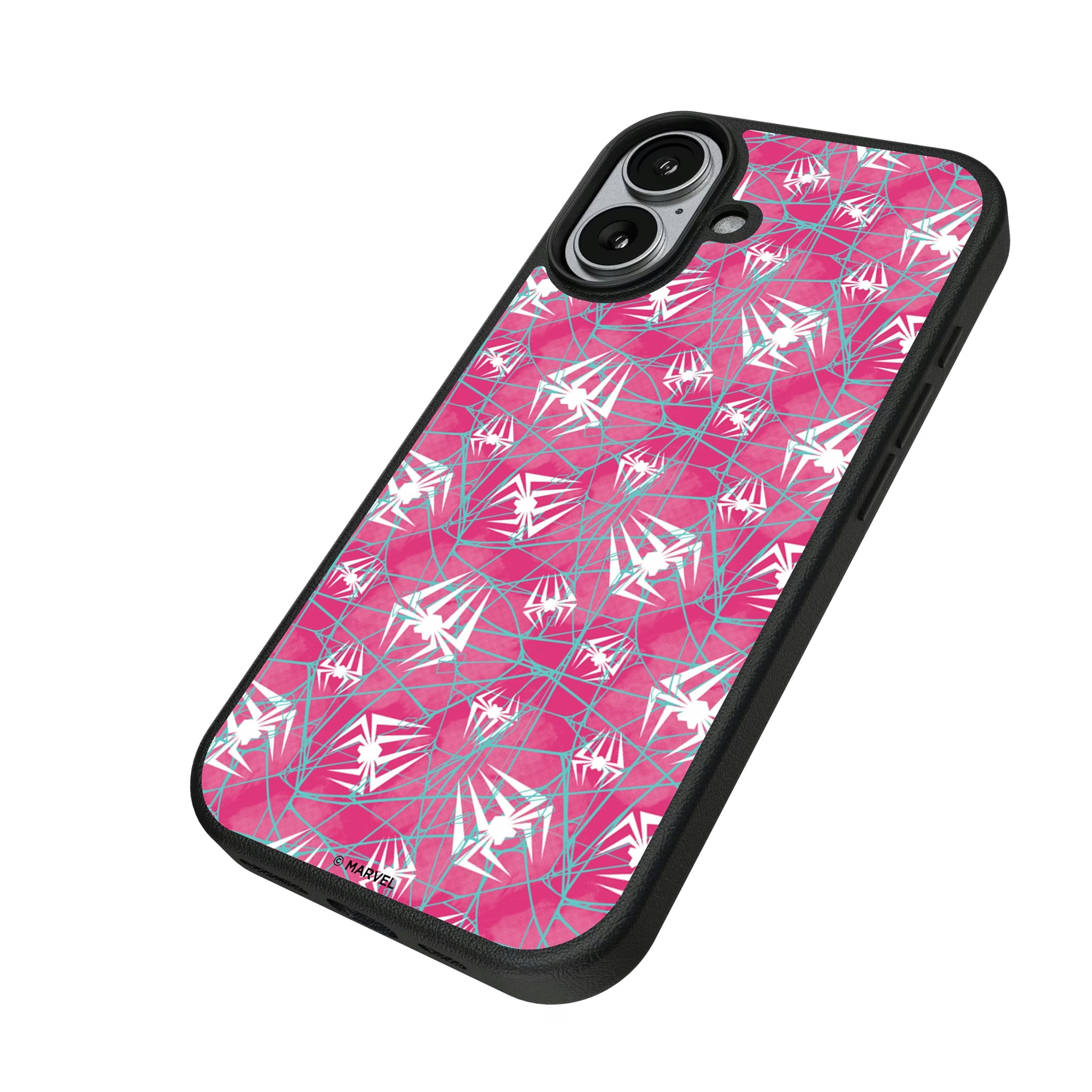 Marvel Spider-Gwen Pattern iPhone MagSafe Compatible Phone Case for Apple iPhone - Isometric View#Device_iPhone 17