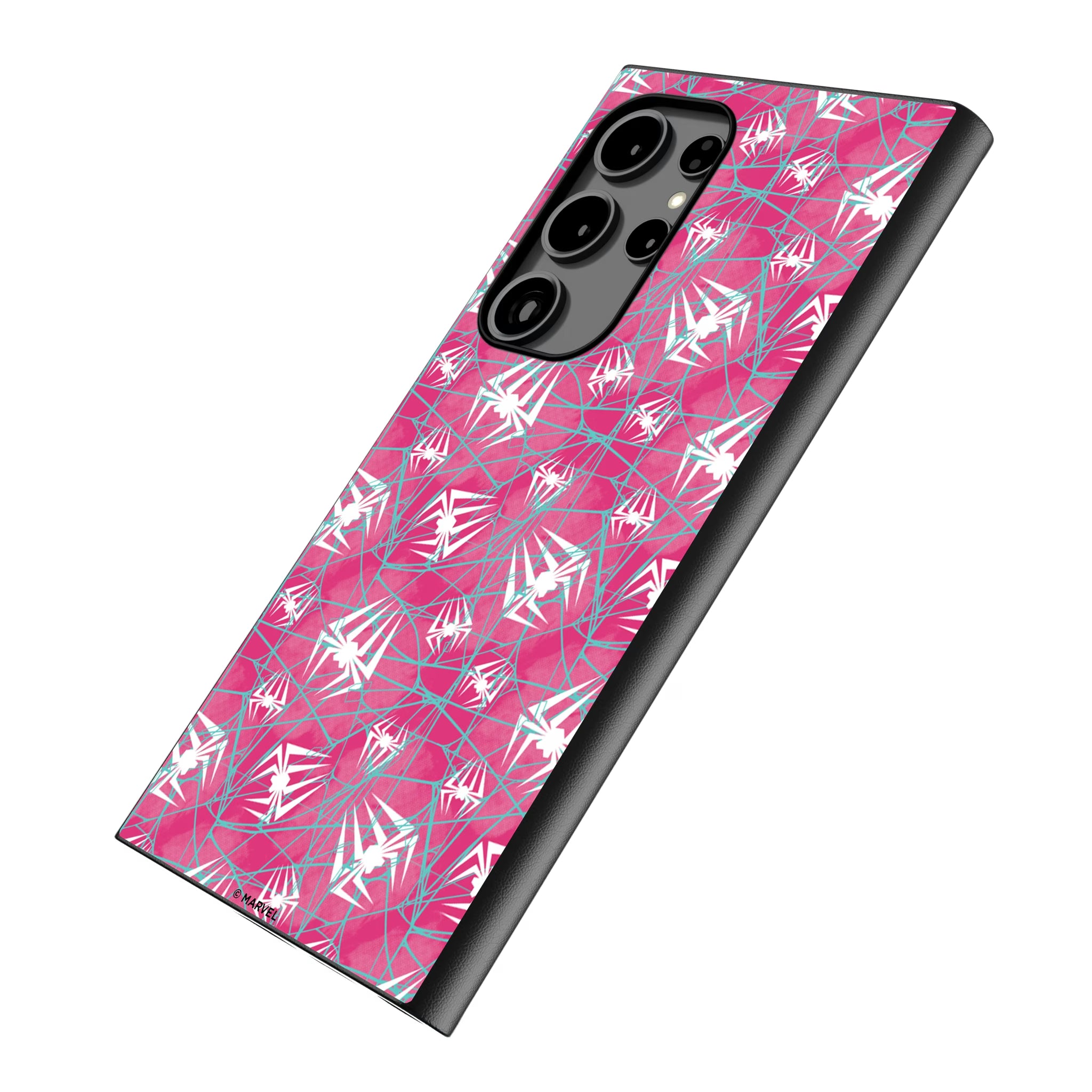 Marvel Spider-Gwen Pattern Galaxy MagSafe Compatible Phone Case for Samsung Galaxy - Isometric View