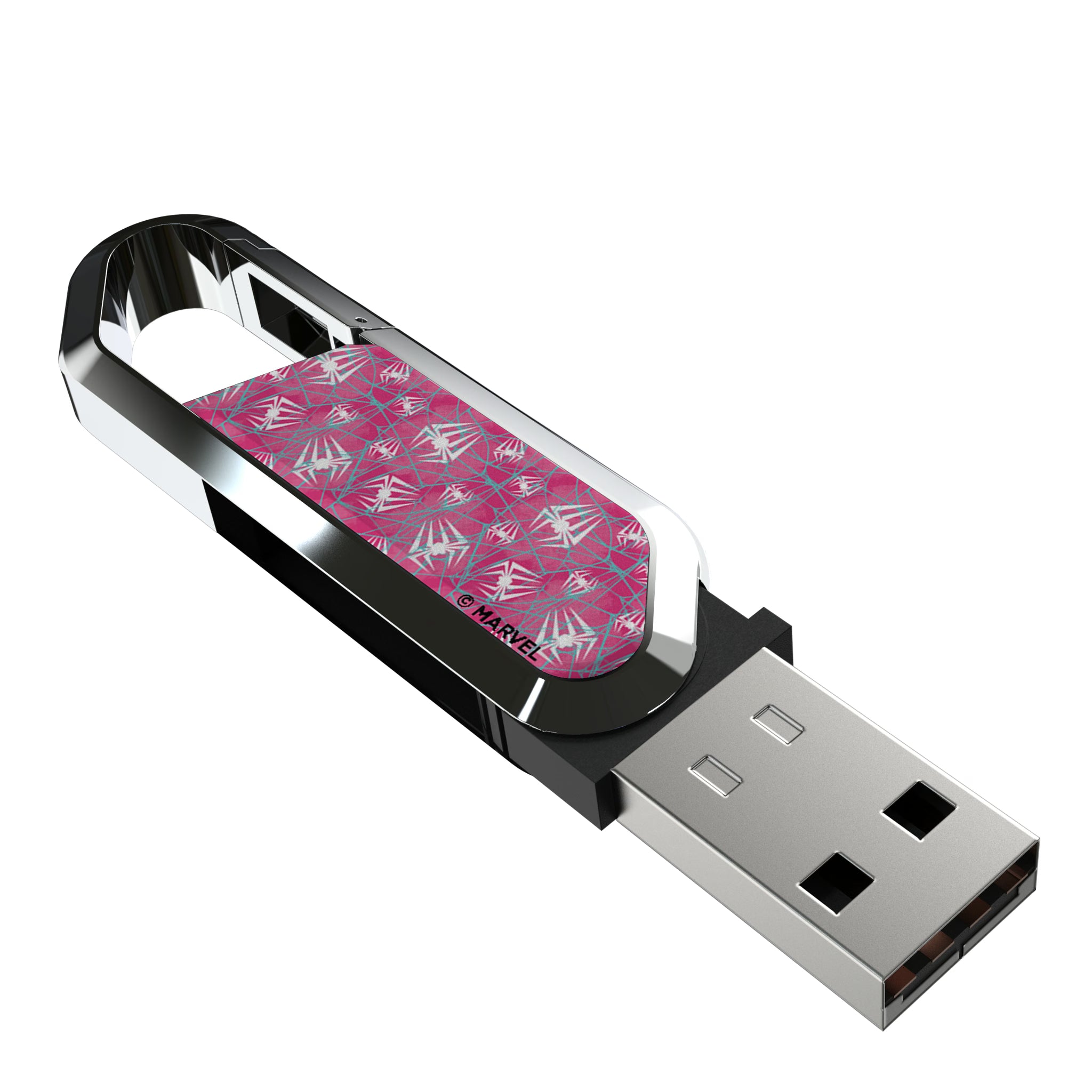 Marvel Spider-Gwen Pattern USB 64GB Clip Style Flash Drive