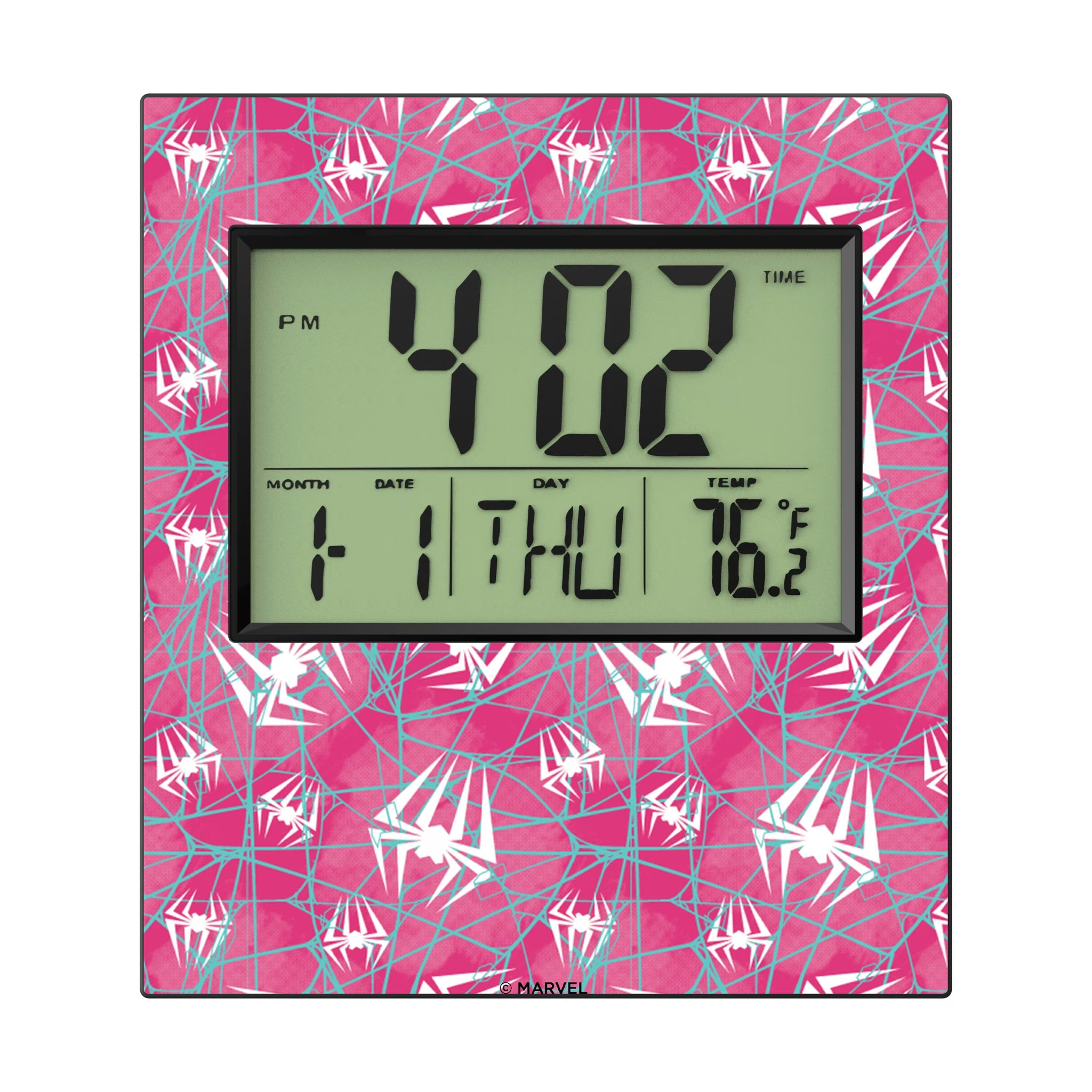 Marvel Spider-Gwen Pattern Wall Clock