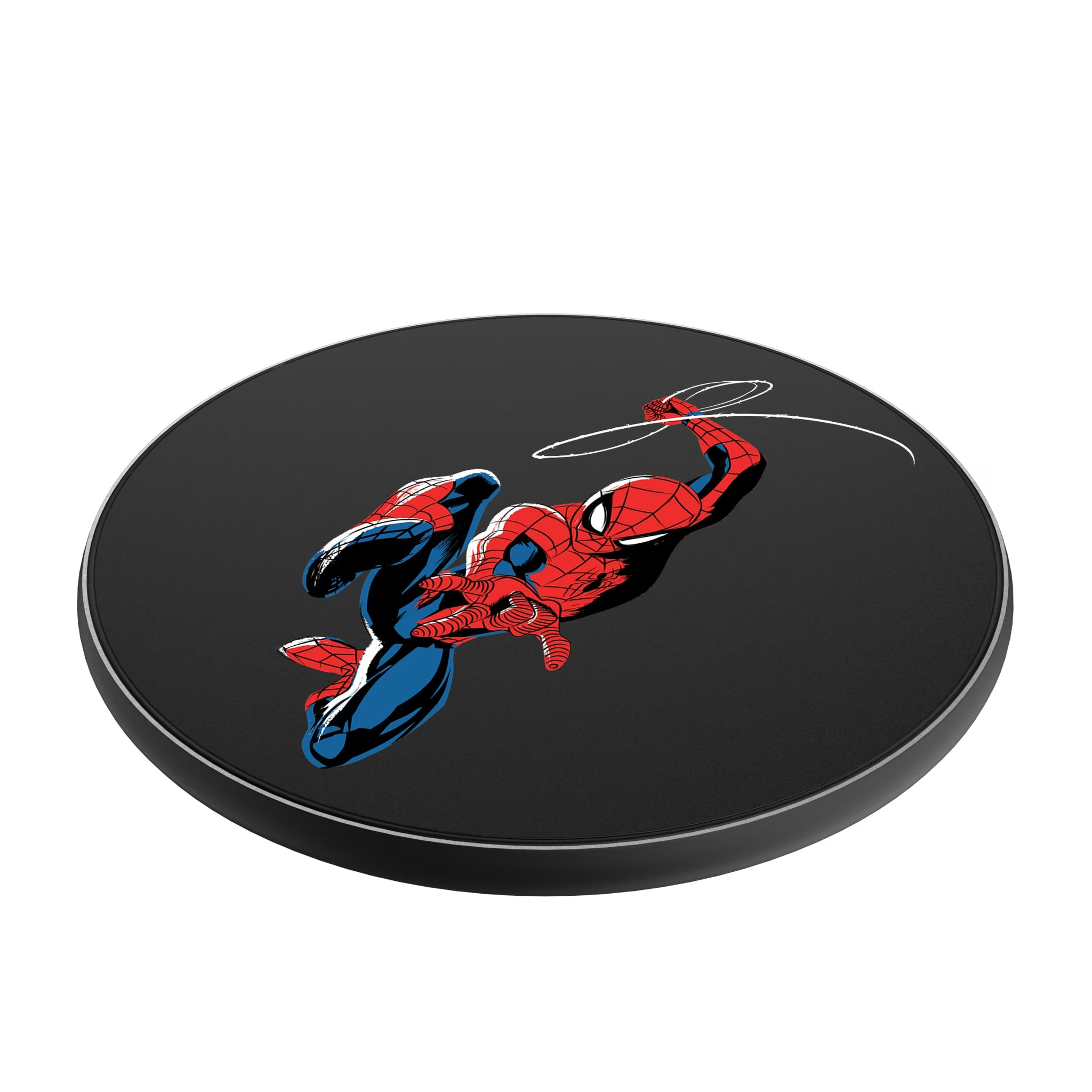 Marvel Spider-Man Badge 15-Watt Wireless Charger - Isometric View