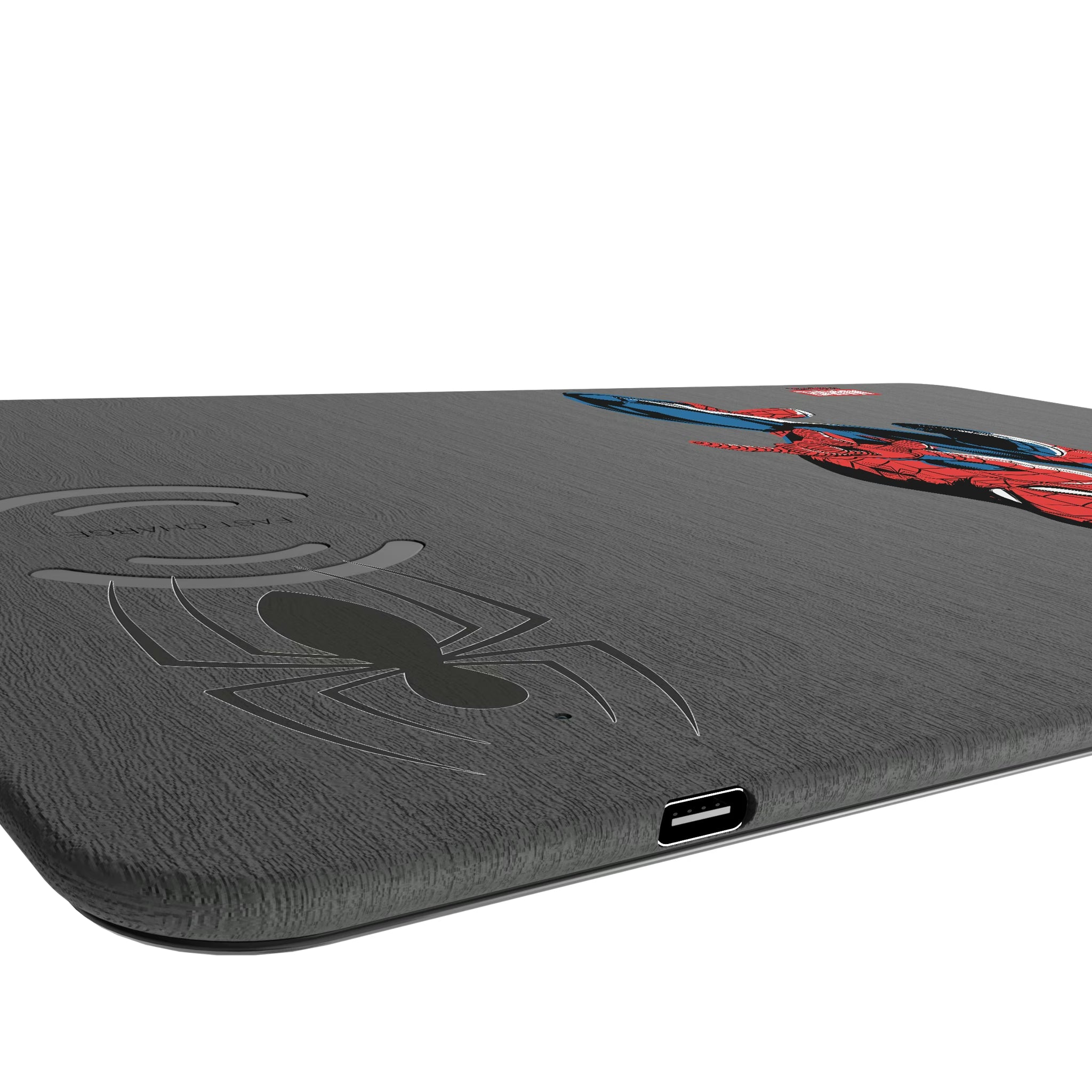 Marvel Spider-Man Badge 15-Watt Wireless Charger and Mouse Pad