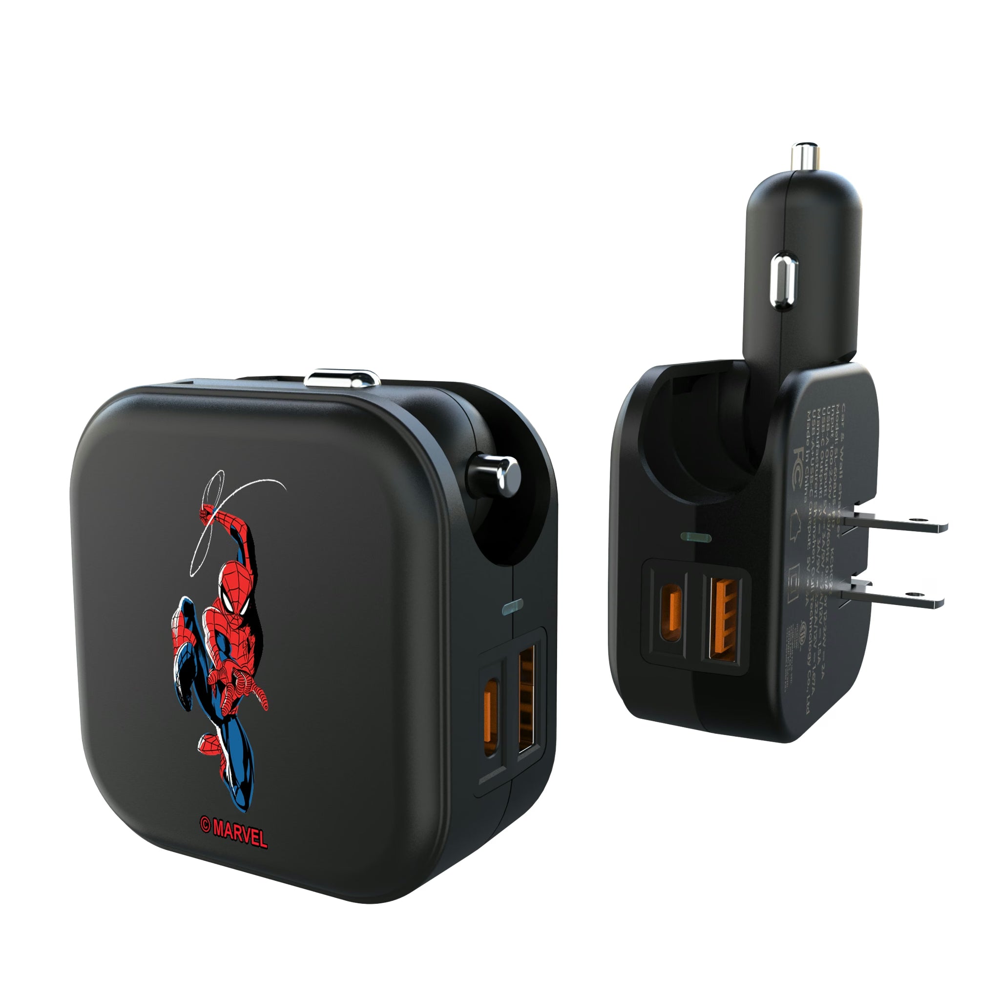 Marvel Spider-Man Badge 2 in 1 USB A/C Charger