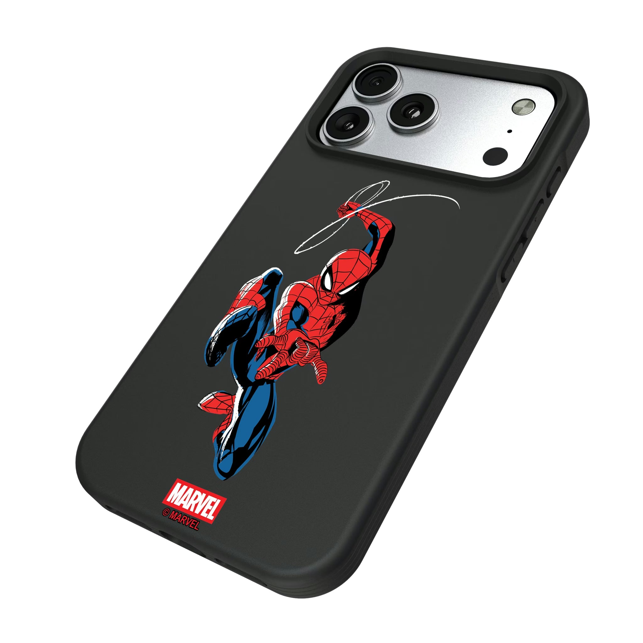Marvel Spider-Man Badge iPhone Bump Phone Case for Apple iPhone - Isometric View#Device_iPhone 17 Pro Max