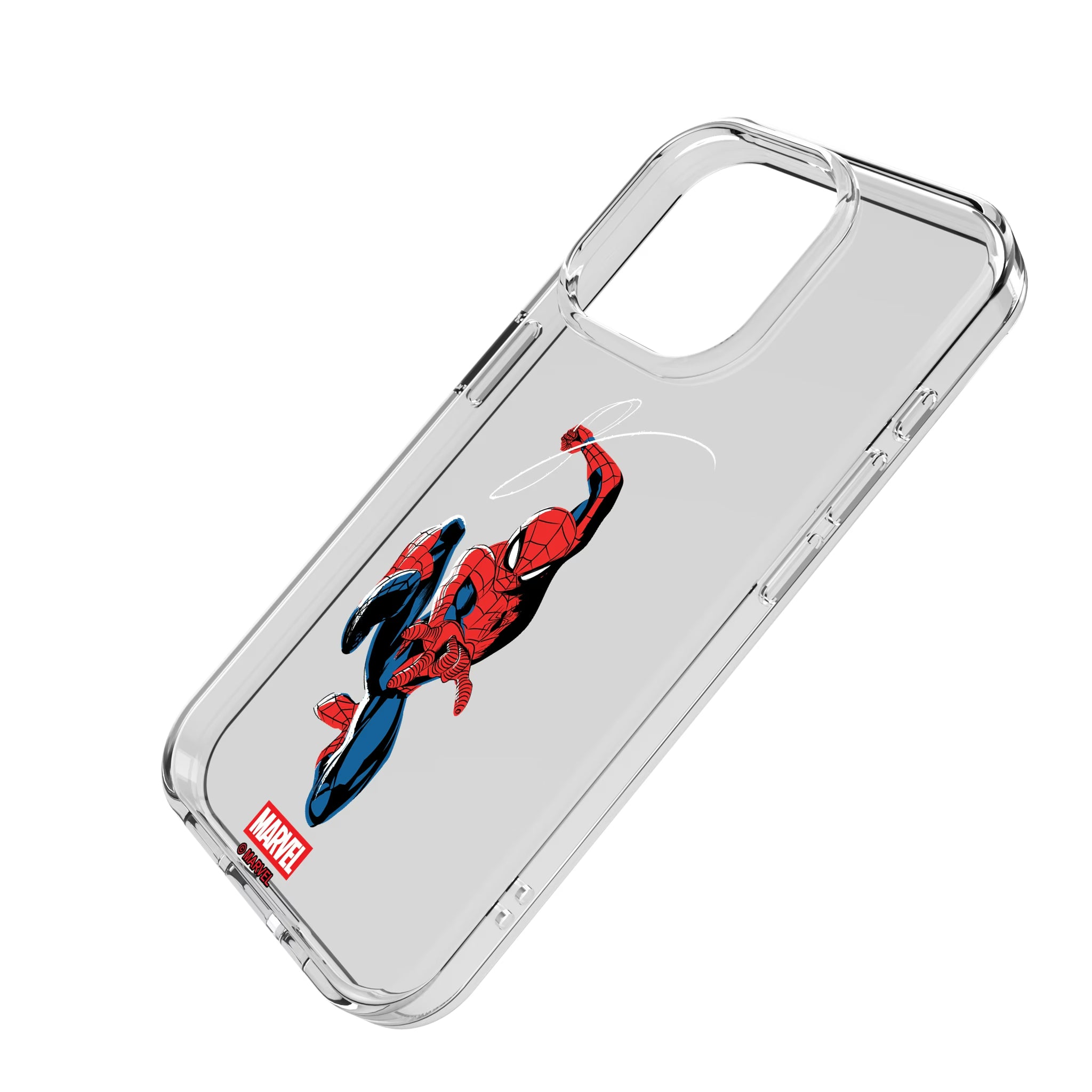Marvel Spider-Man Badge iPhone Clear Phone Case for Apple iPhone - Isometric View