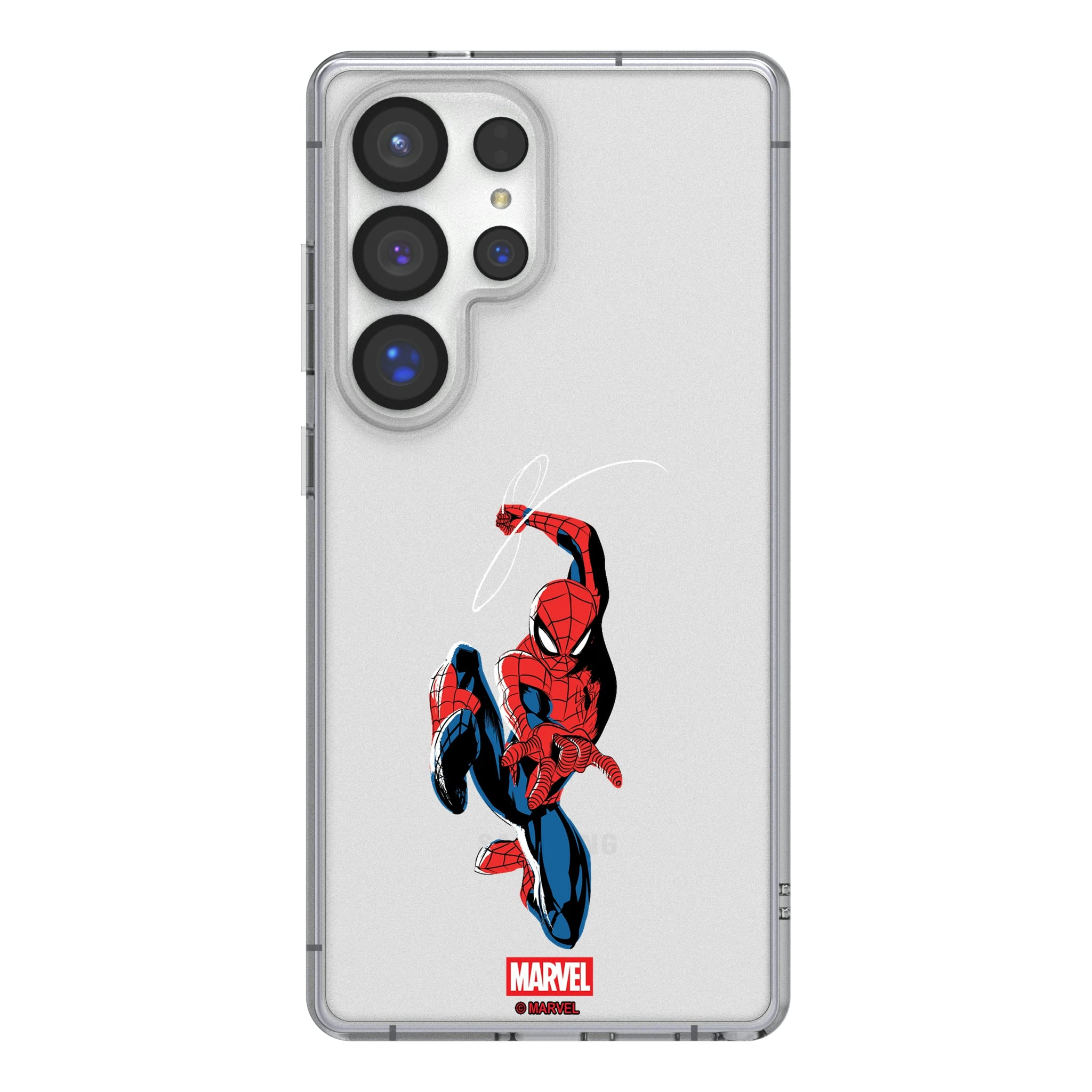 Marvel Spider-Man Badge Galaxy Clear Phone Case for Samsung Galaxy