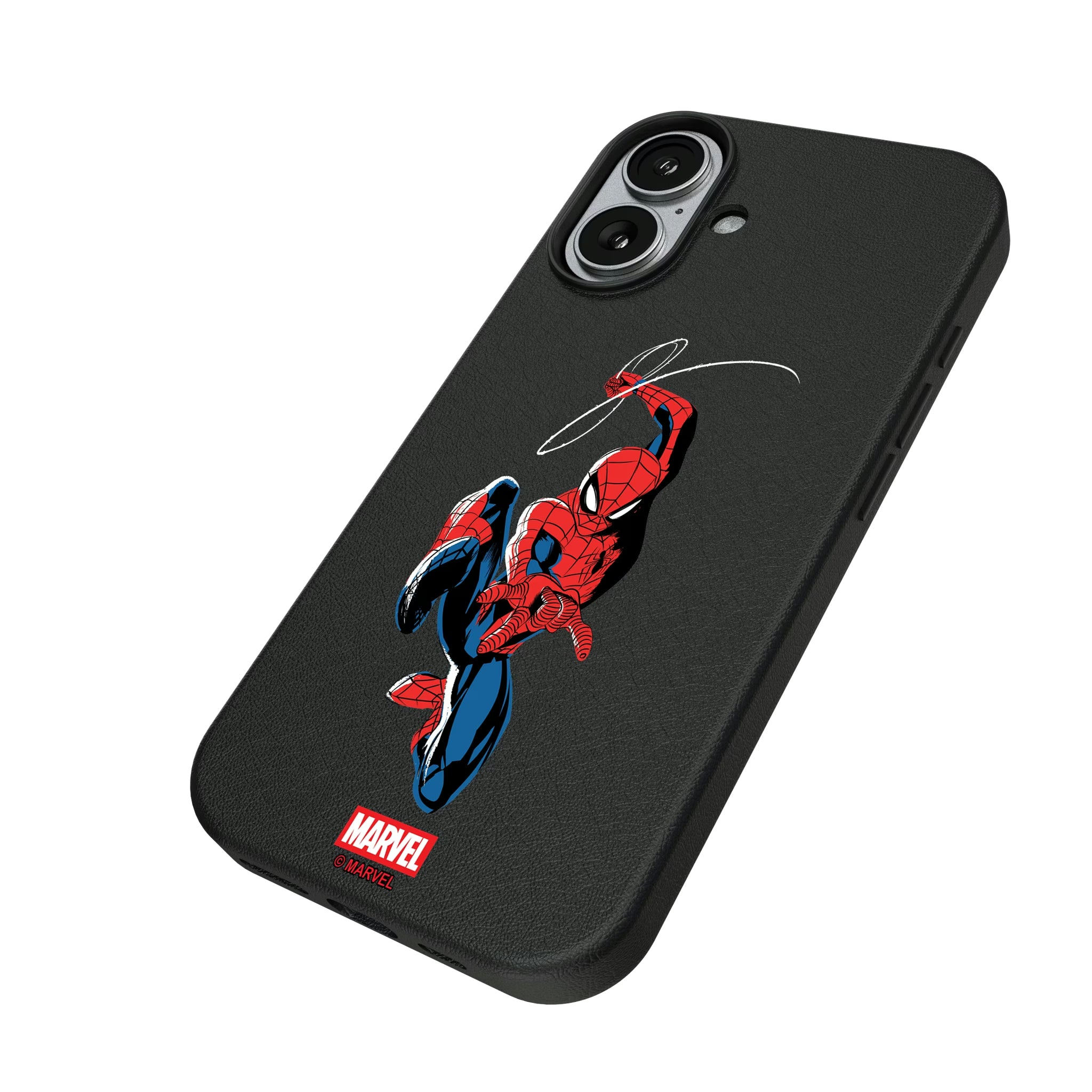 Marvel Spider-Man Badge iPhone MagSafe Compatible Phone Case for Apple iPhone - Isometric View#Device_iPhone 17