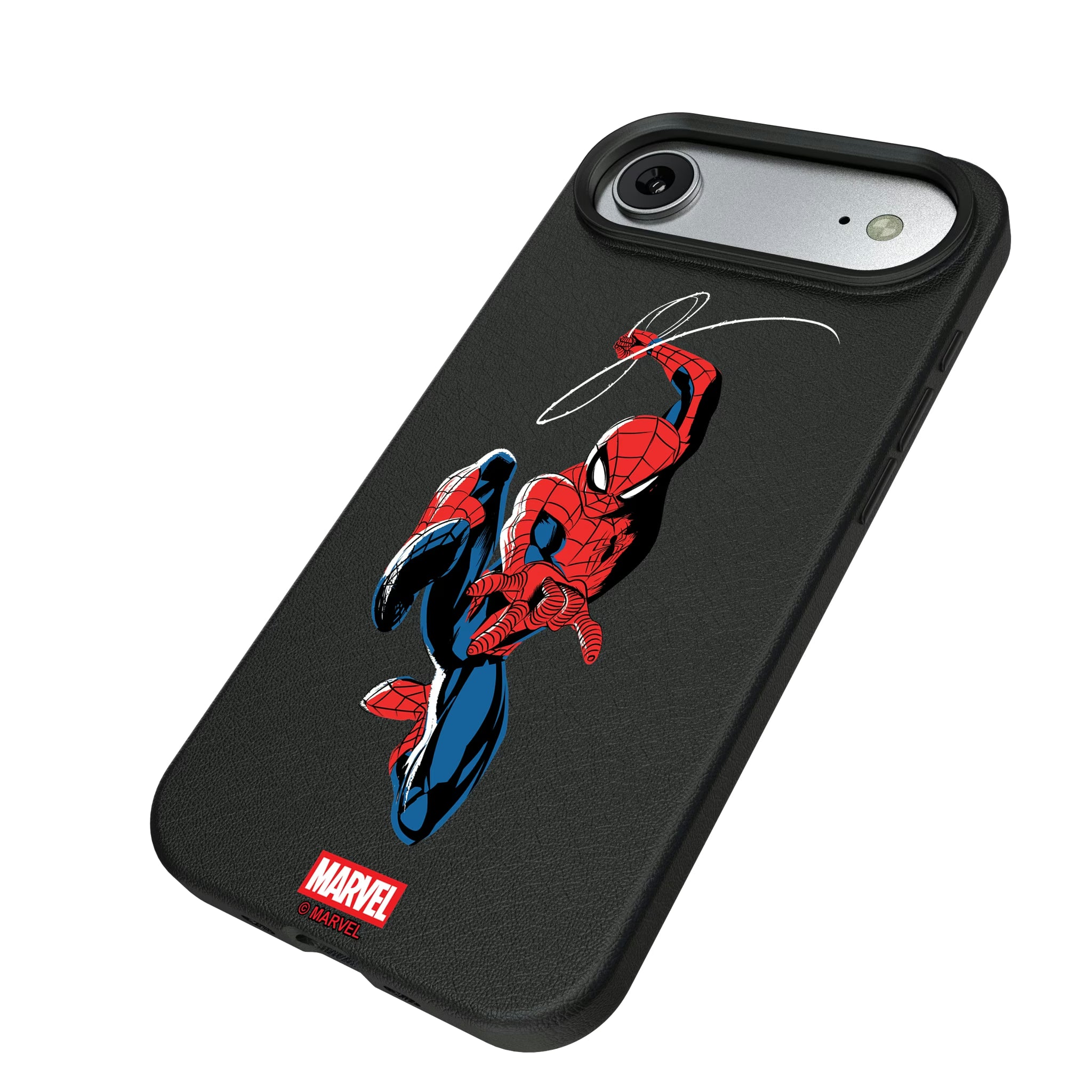 Marvel Spider-Man Badge iPhone MagSafe Compatible Phone Case for Apple iPhone - Isometric View#Device_iPhone Air