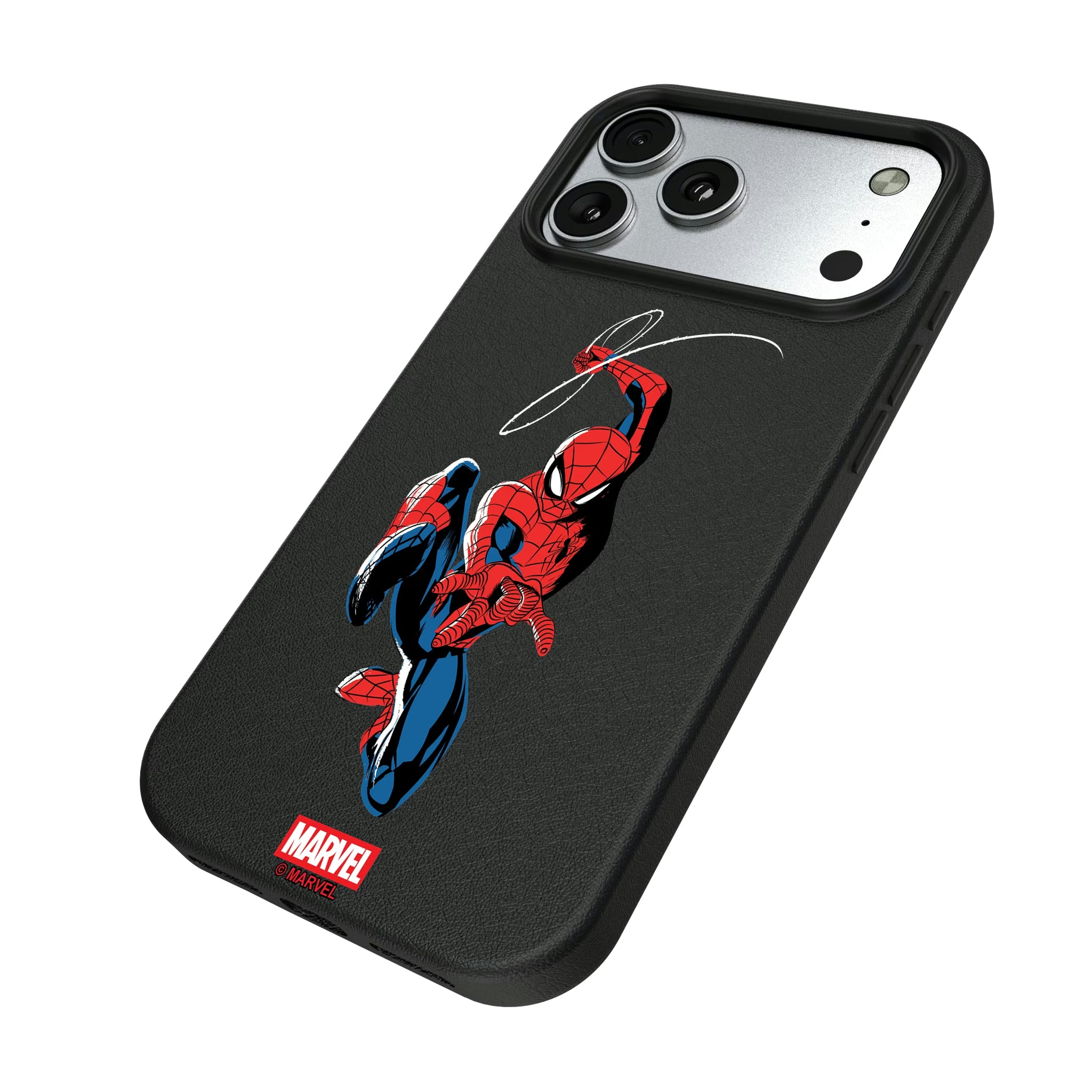Marvel Spider-Man Badge iPhone MagSafe Compatible Phone Case for Apple iPhone - Isometric View#Device_iPhone 17 Pro Max