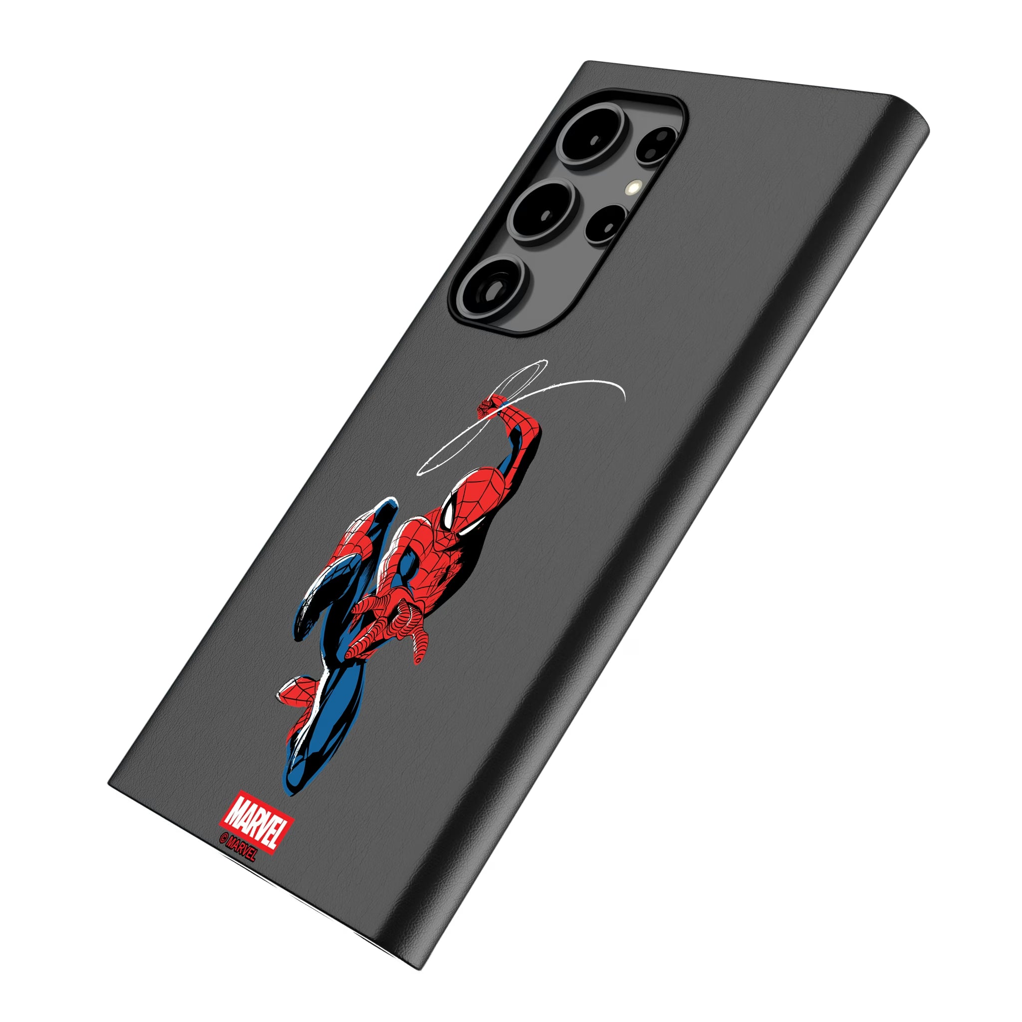 Marvel Spider-Man Badge Galaxy MagSafe Compatible Phone Case for Samsung Galaxy - Isometric View