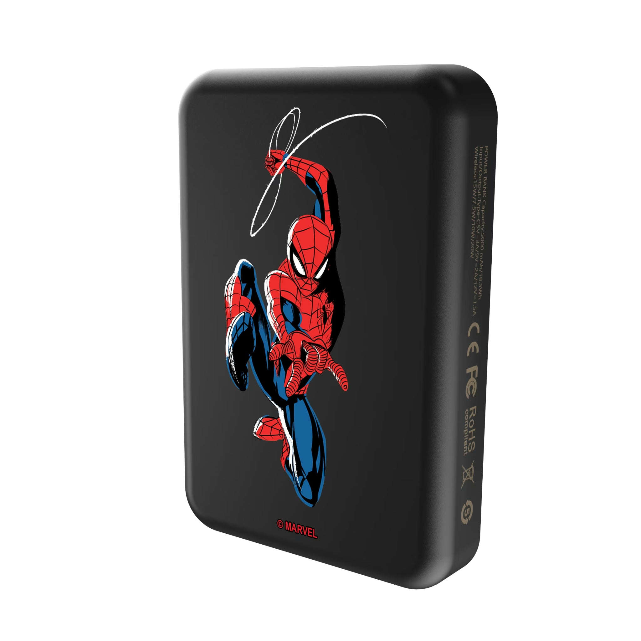 Marvel Spider-Man Badge Wireless Mag Power Bank