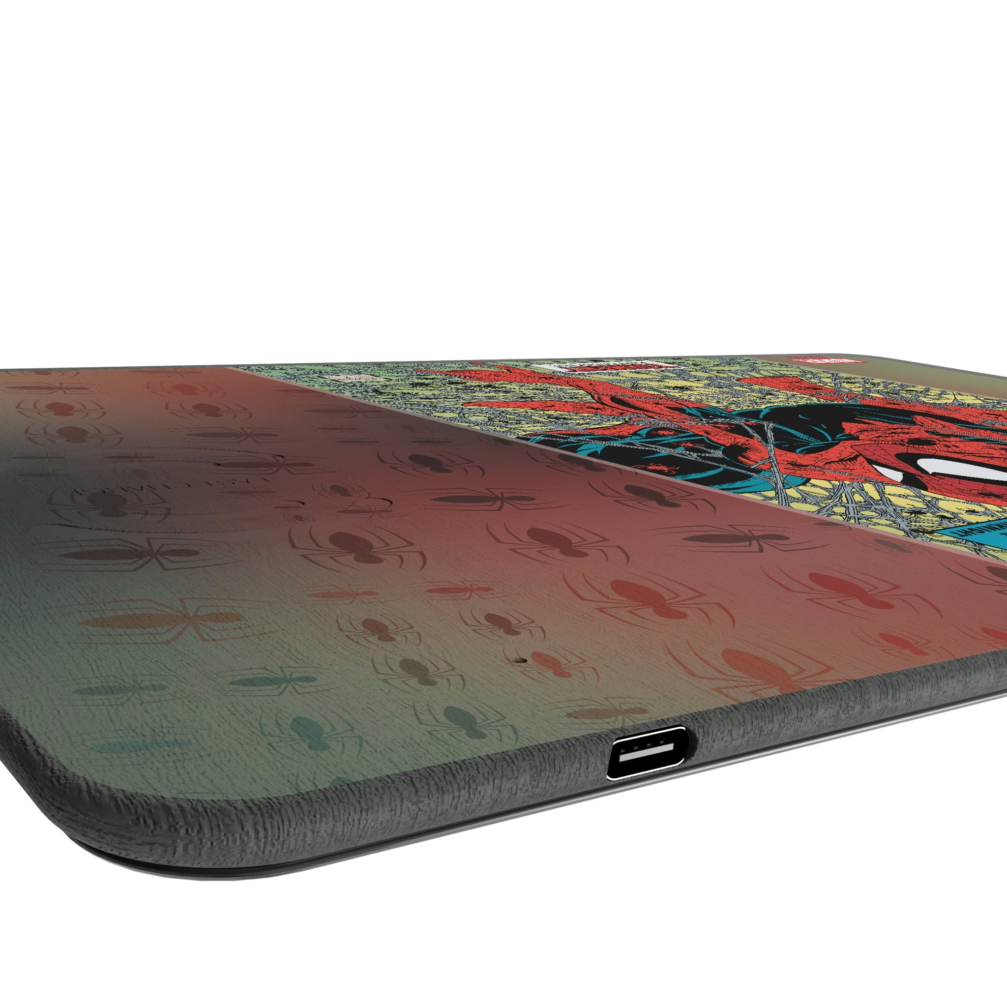 Marvel Spider-Man Classic Cover 15-Watt Wireless Charger and Mouse Pad