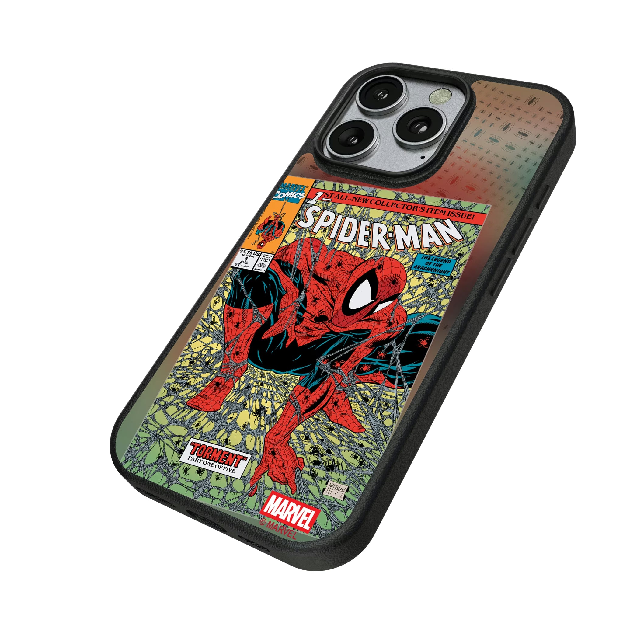 Marvel Spider-Man Classic Cover iPhone MagSafe Compatible Phone Case for Apple iPhone - Isometric View
