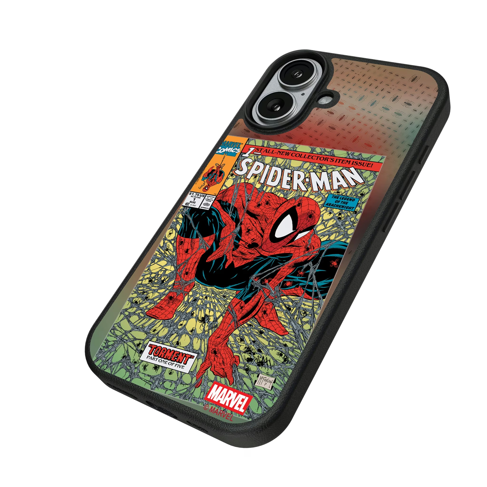 Marvel Spider-Man Classic Cover iPhone MagSafe Compatible Phone Case for Apple iPhone - Isometric View#Device_iPhone 17
