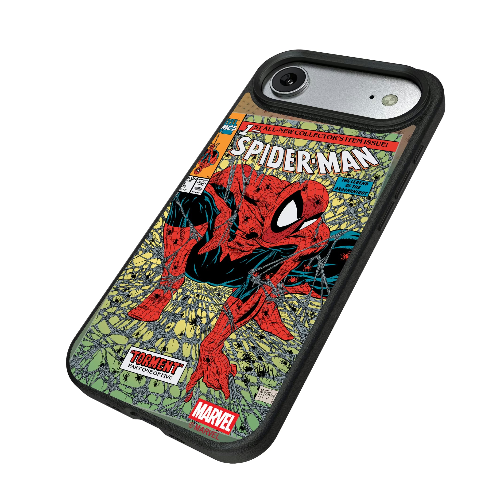Marvel Spider-Man Classic Cover iPhone MagSafe Compatible Phone Case for Apple iPhone - Isometric View#Device_iPhone Air