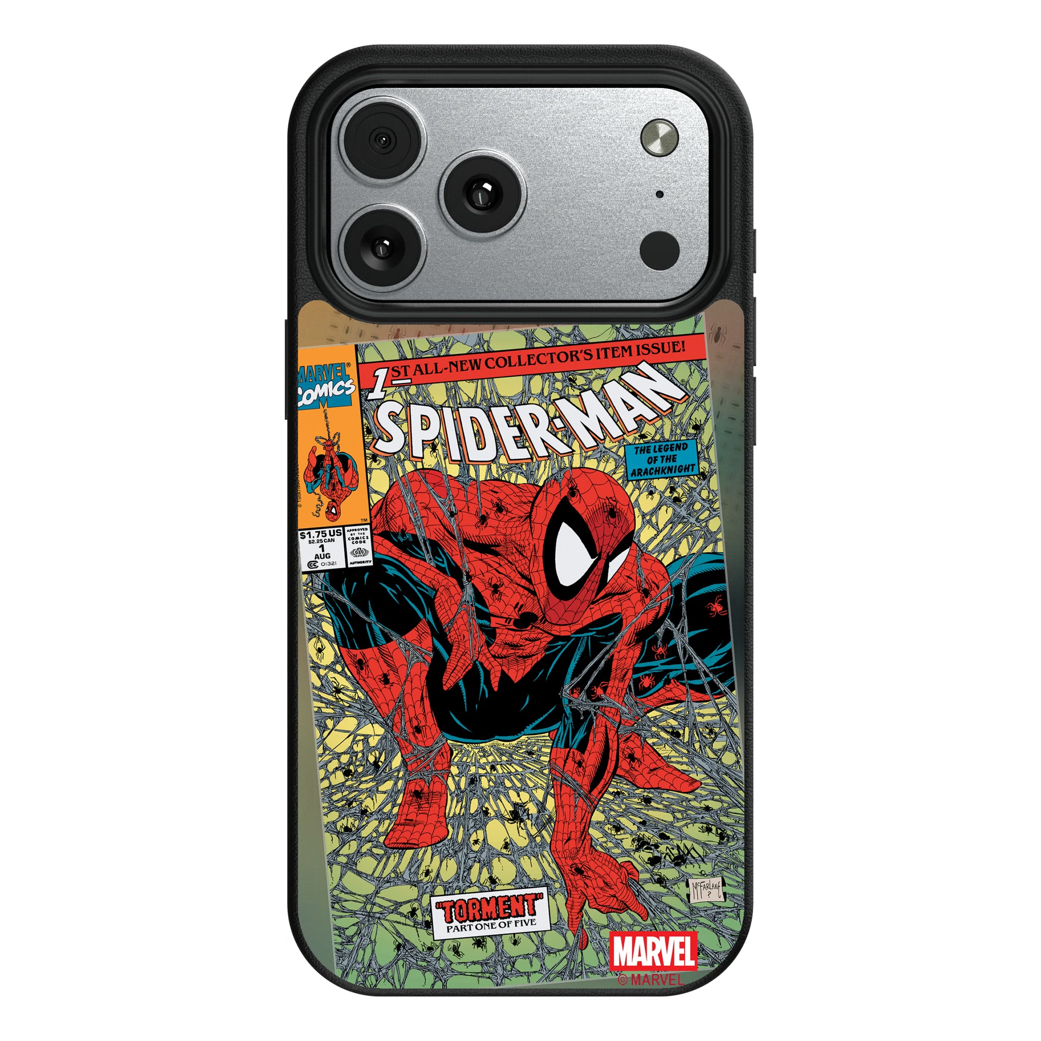 Marvel Spider-Man Classic Cover iPhone MagSafe Compatible Phone Case for Apple iPhone#Device_iPhone 17 Pro Max