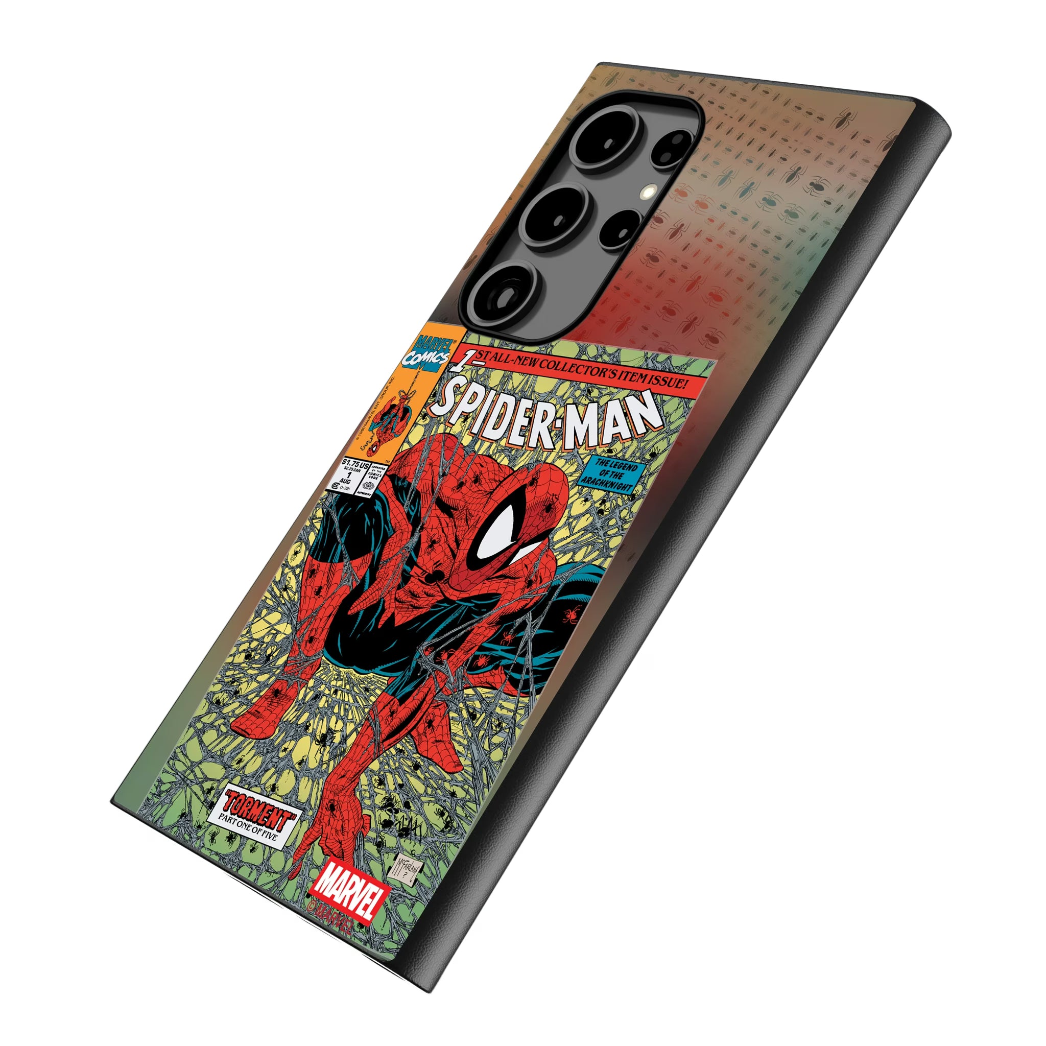 Marvel Spider-Man Classic Cover Galaxy MagSafe Compatible Phone Case for Samsung Galaxy - Isometric View