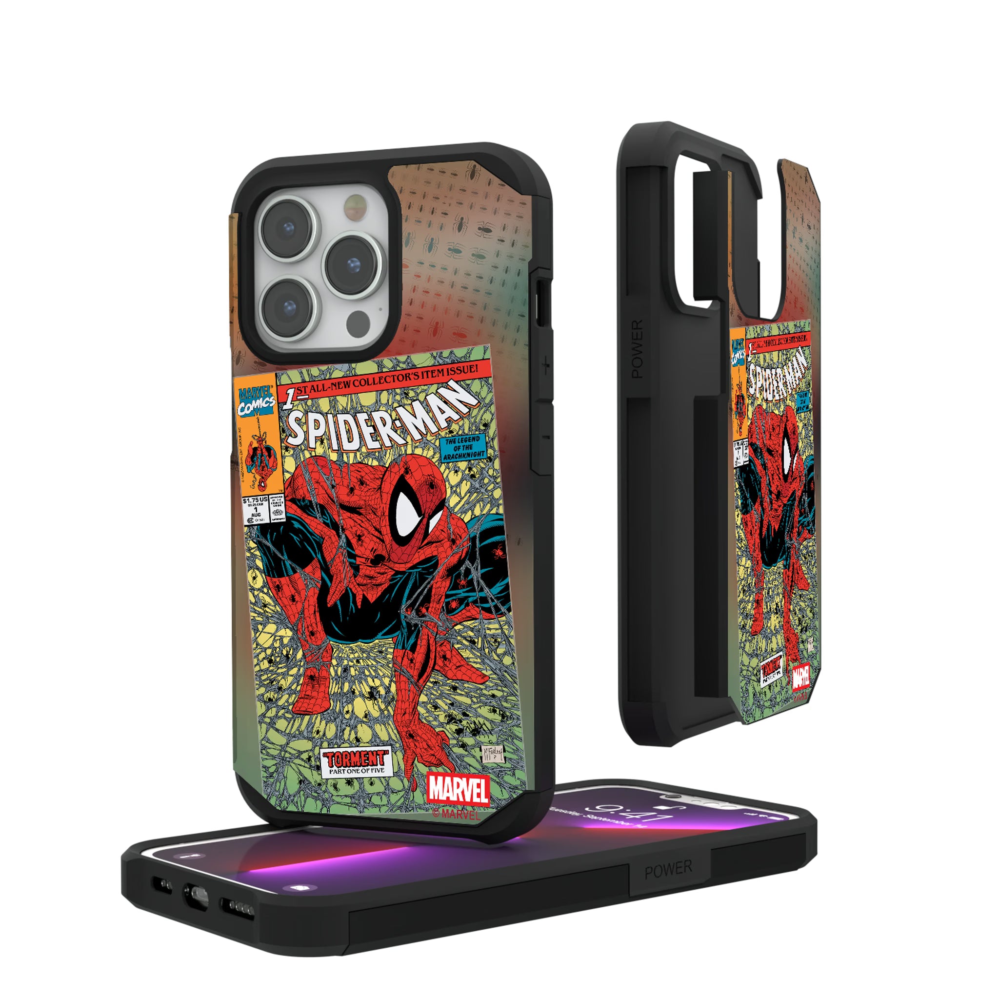 Marvel Spider-Man Classic Cover iPhone Rugged Phone Case for Apple iPhone#Device_iPhone 13 Pro