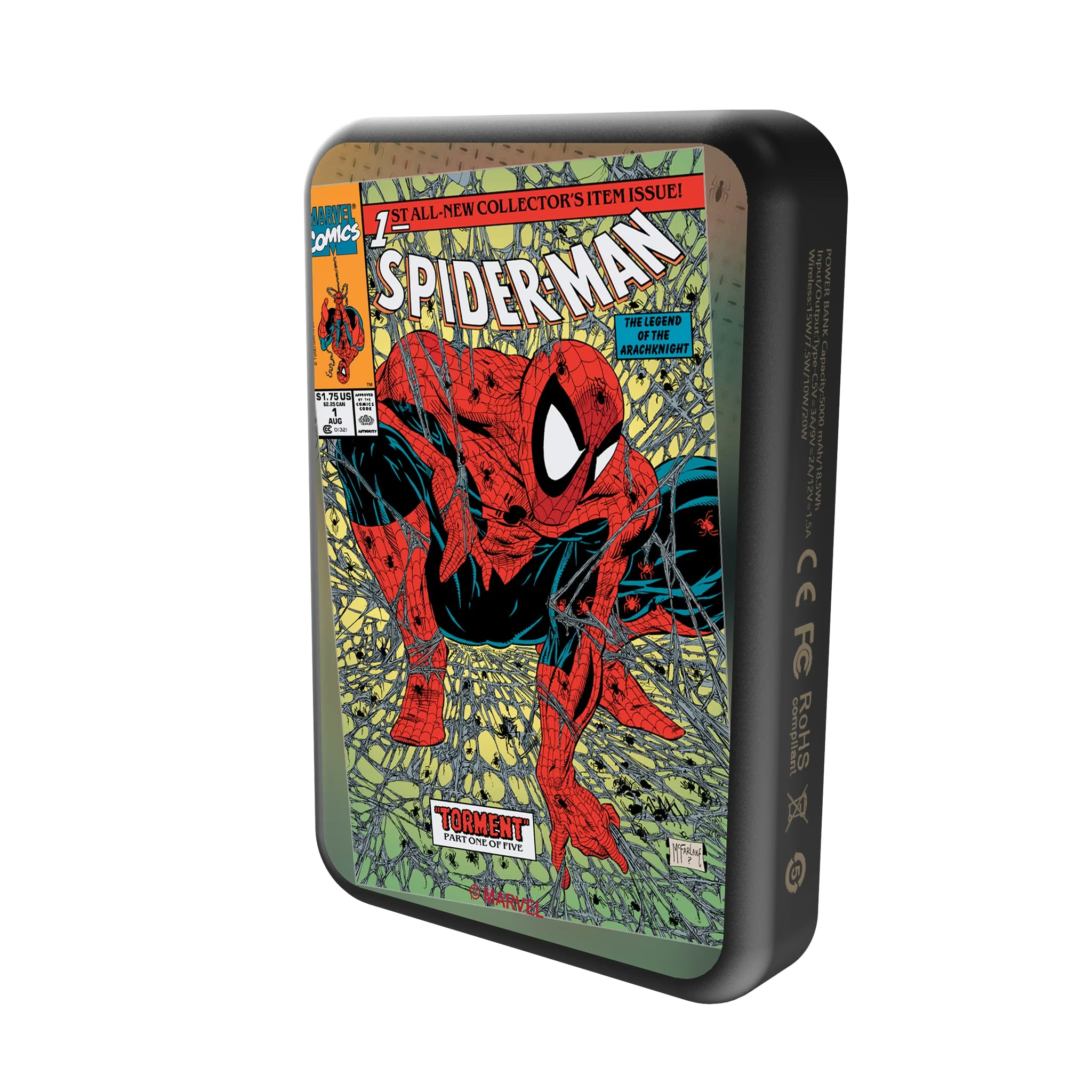 Marvel Spider-Man Classic Cover Wireless Mag Power Bank