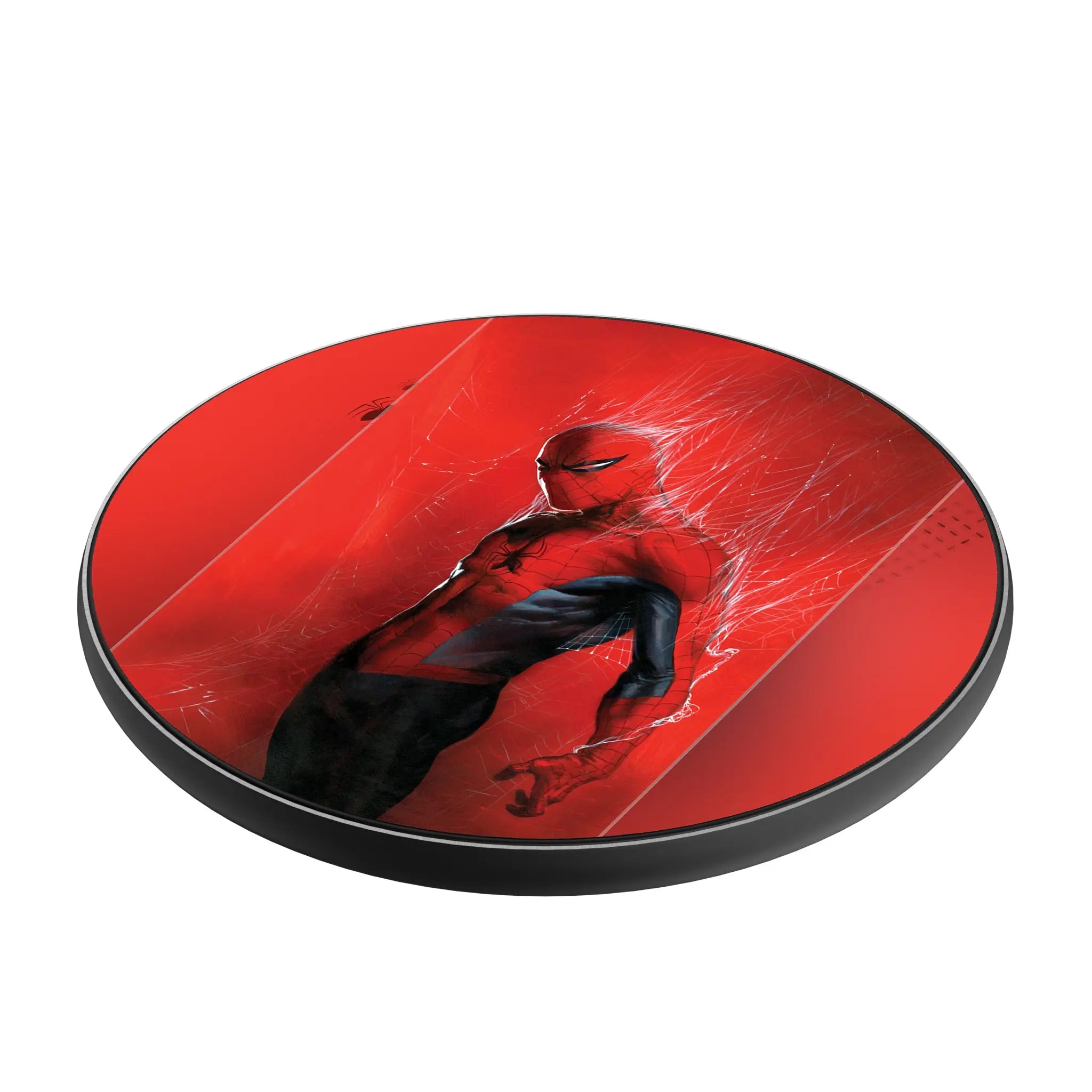 Marvel Spider-Man Cover Art 15-Watt Wireless Charger - Isometric View
