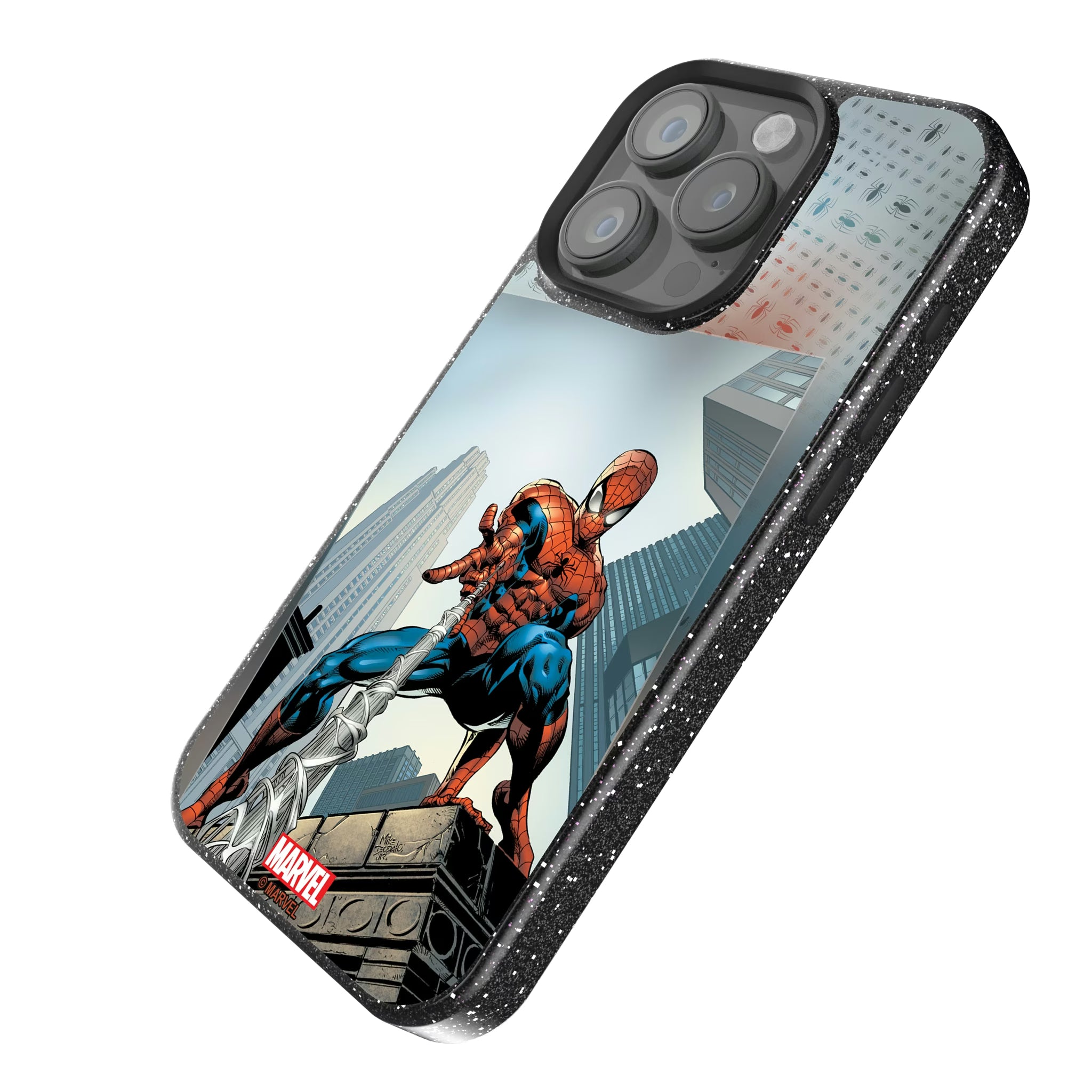 Marvel Spider-Man Cover Art iPhone Bling Phone Case for Apple iPhone - Isometric View