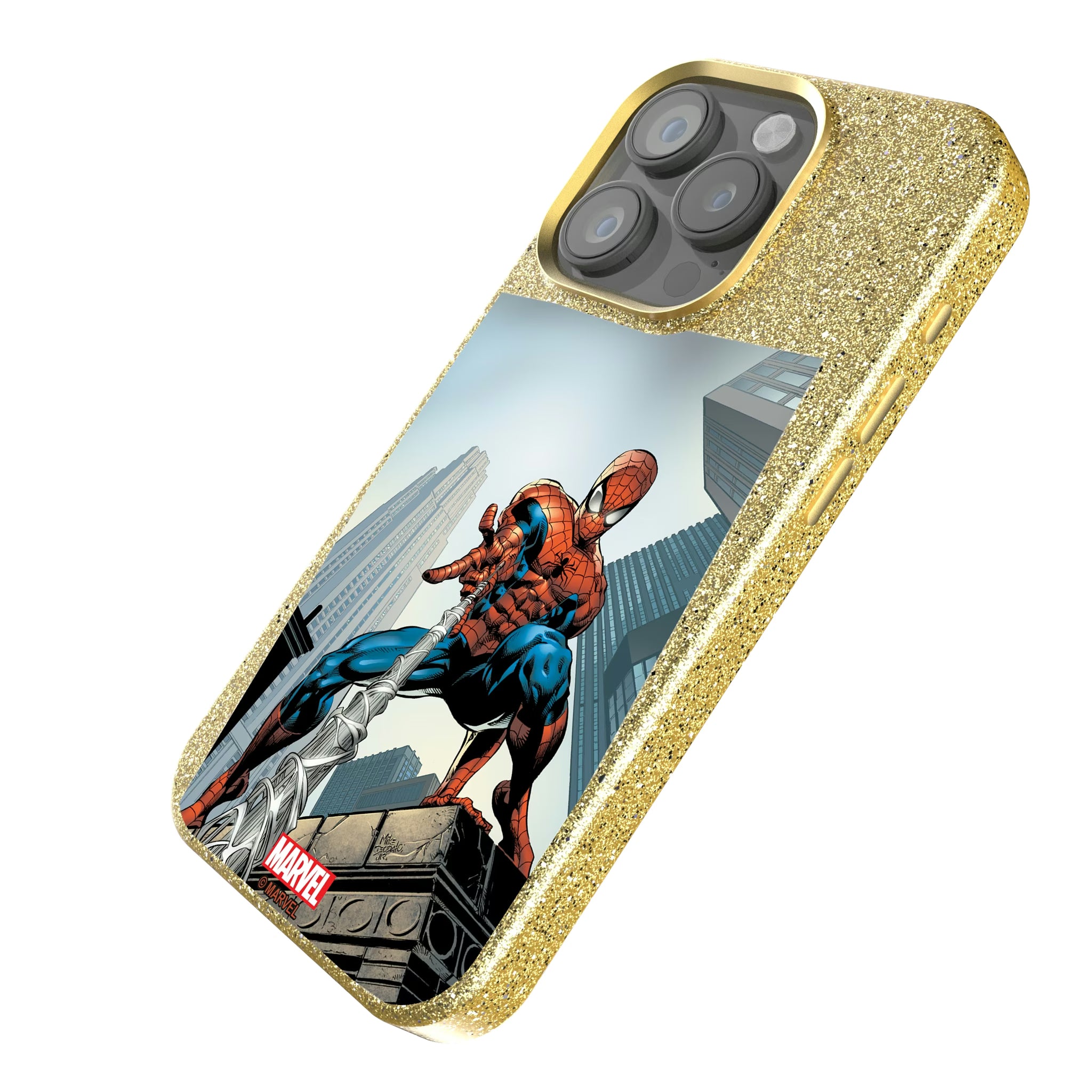 Marvel Spider-Man Cover Art iPhone Bling Phone Case for Apple iPhone - Isometric View