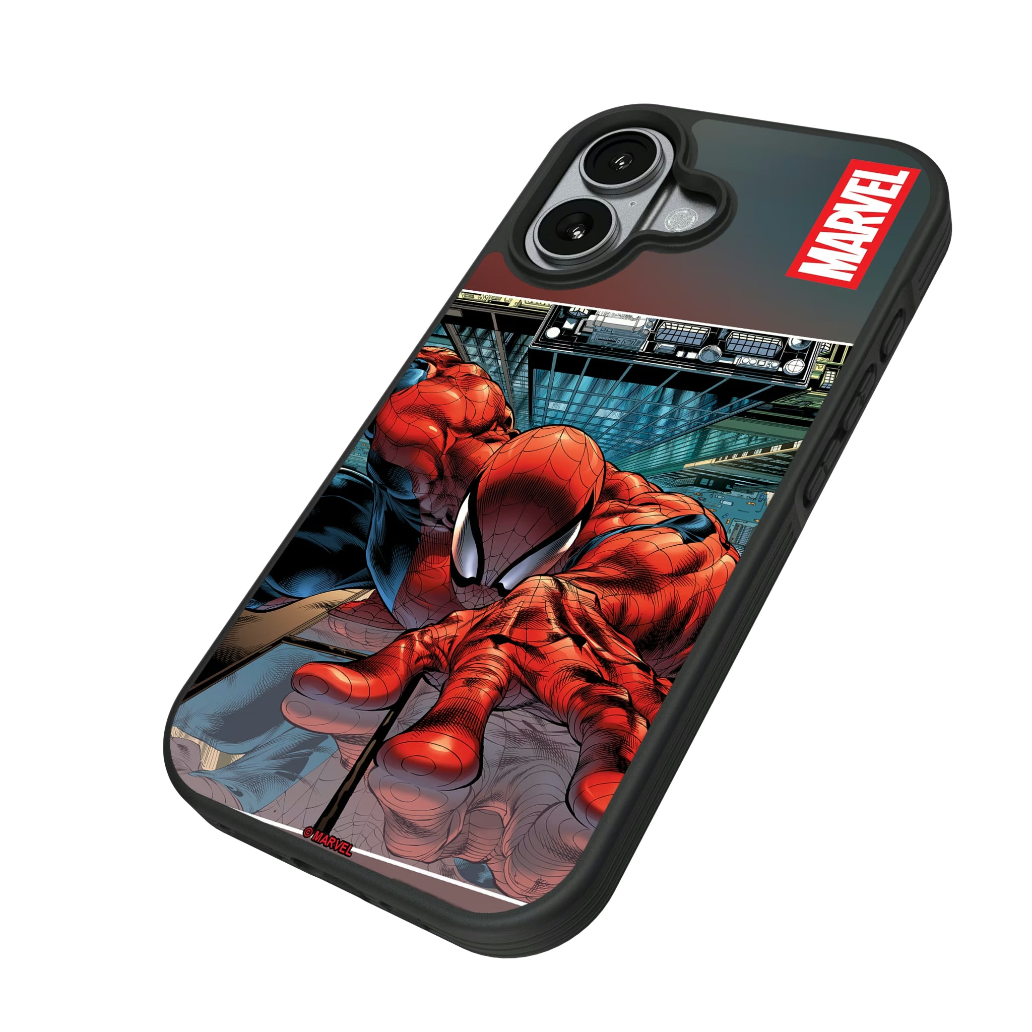 Marvel Spider-Man Cover Art iPhone Bump Phone Case for Apple iPhone - Isometric View#Device_iPhone 17