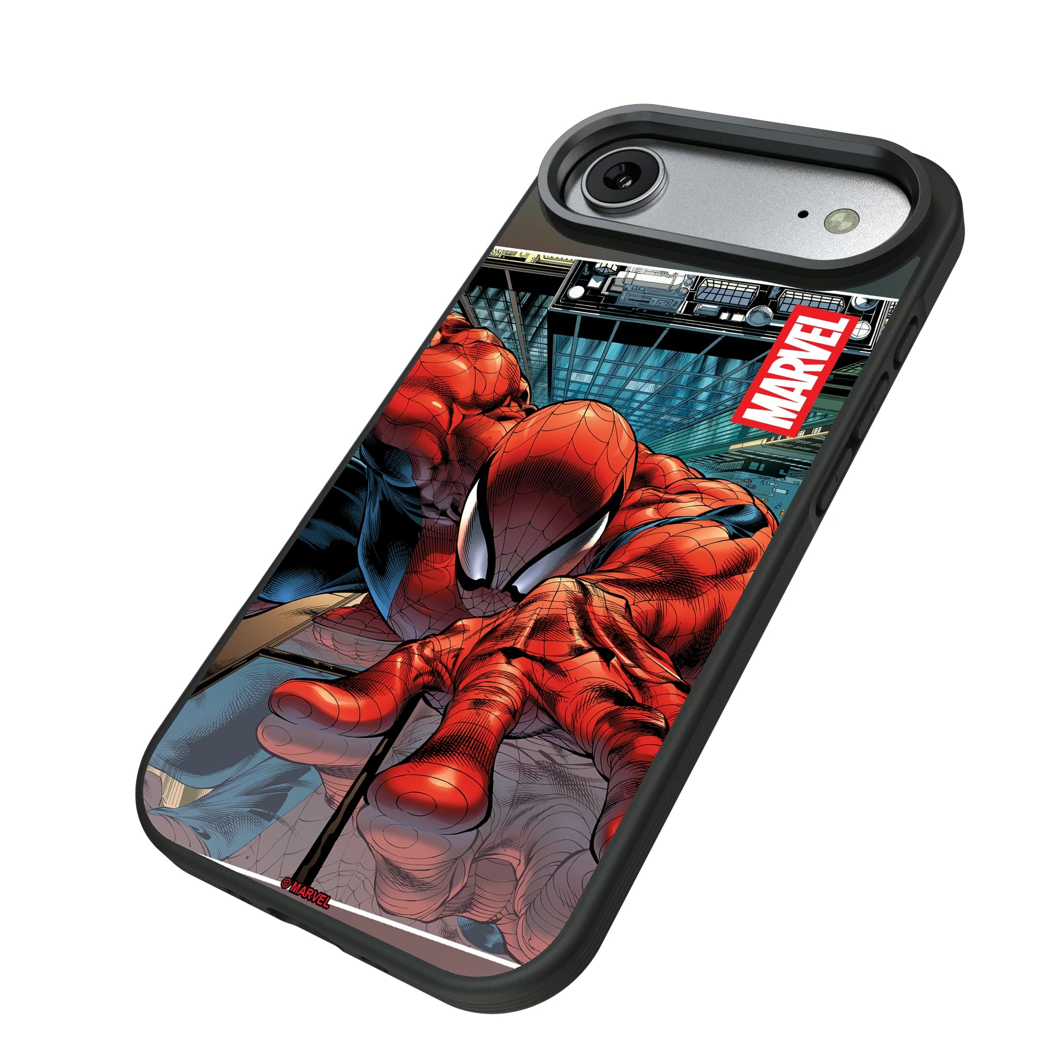 Marvel Spider-Man Cover Art iPhone Bump Phone Case for Apple iPhone - Isometric View#Device_iPhone Air