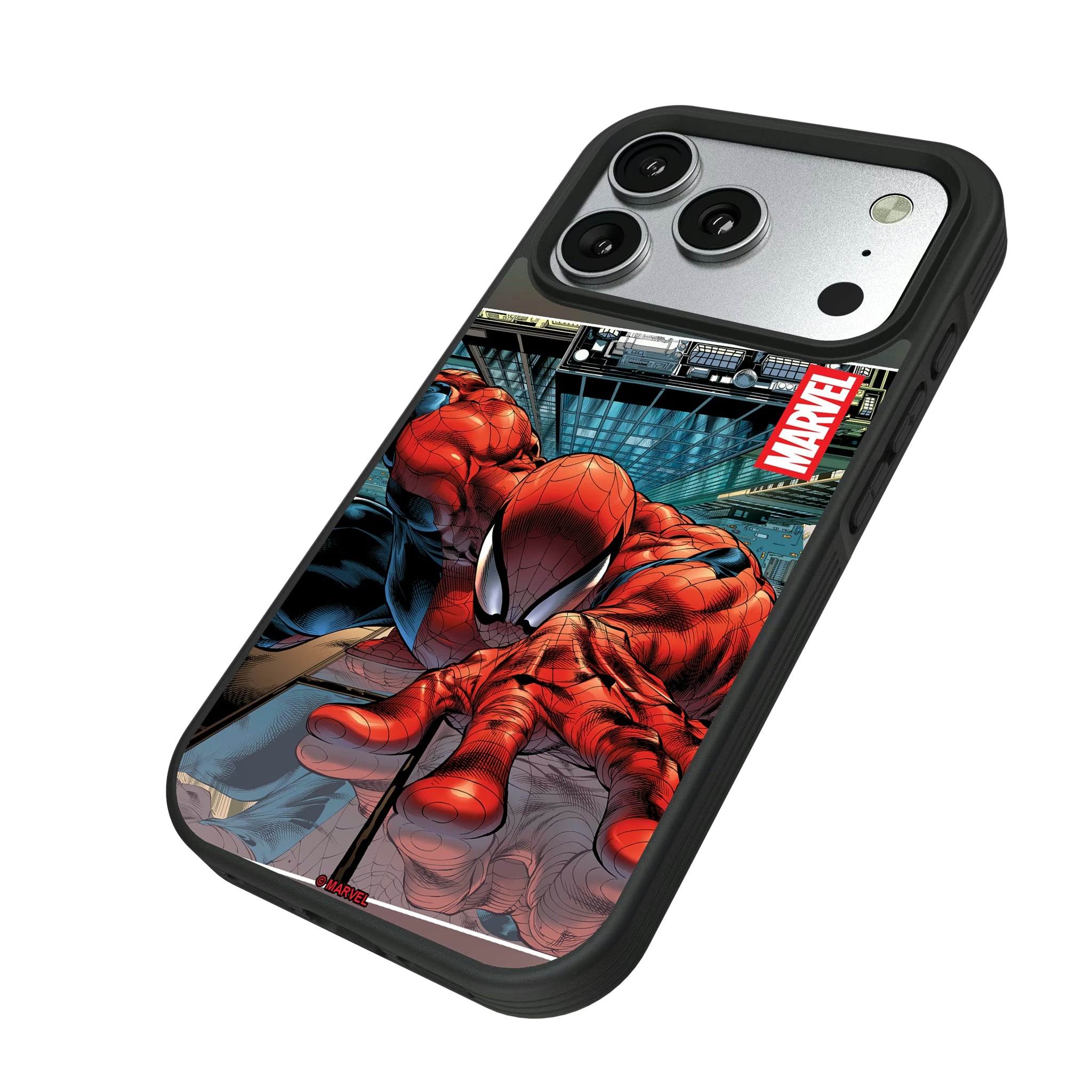 Marvel Spider-Man Cover Art iPhone Bump Phone Case for Apple iPhone - Isometric View#Device_iPhone 17 Pro