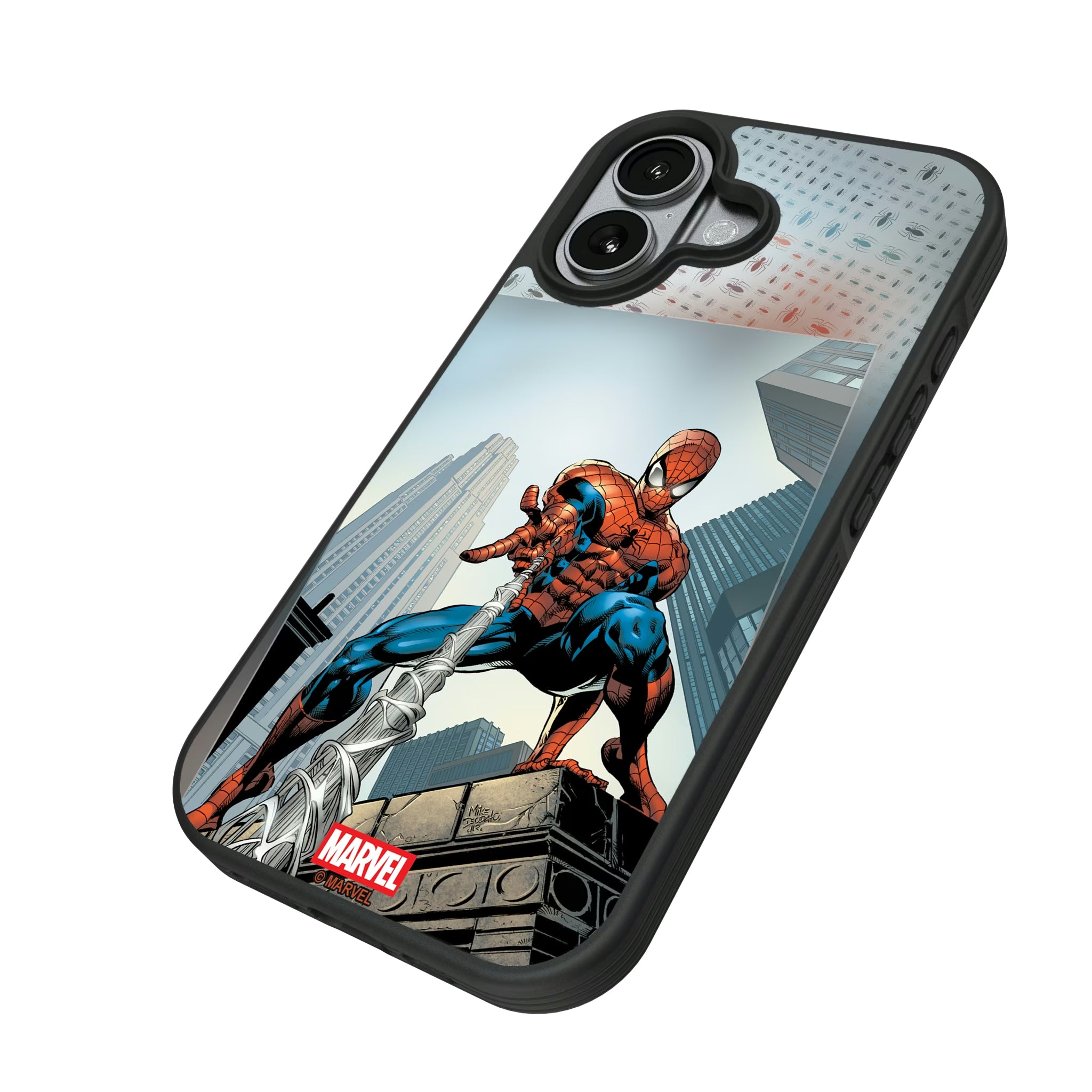 Marvel Spider-Man Cover Art iPhone Bump Phone Case for Apple iPhone - Isometric View#Device_iPhone 17