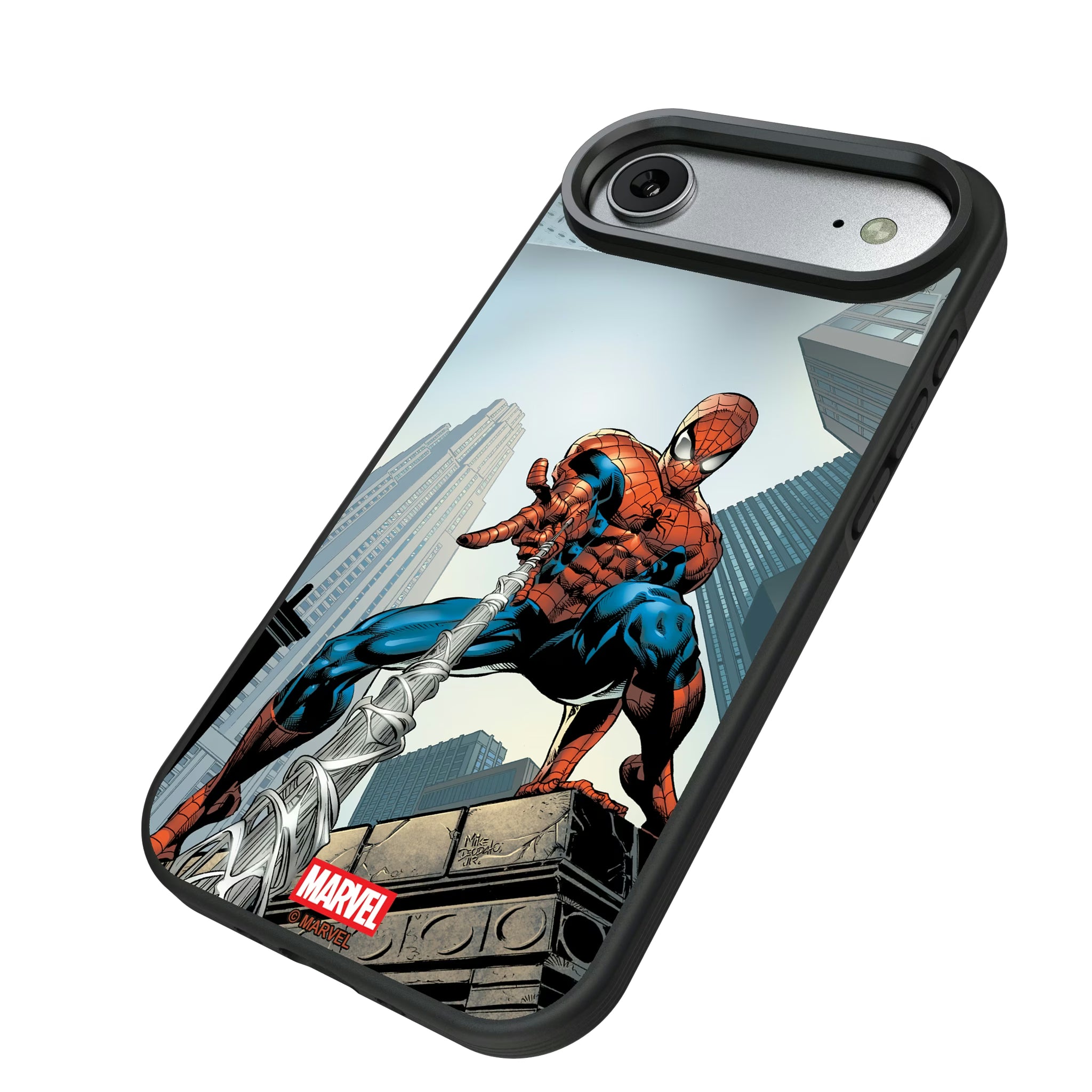 Marvel Spider-Man Cover Art iPhone Bump Phone Case for Apple iPhone - Isometric View#Device_iPhone Air