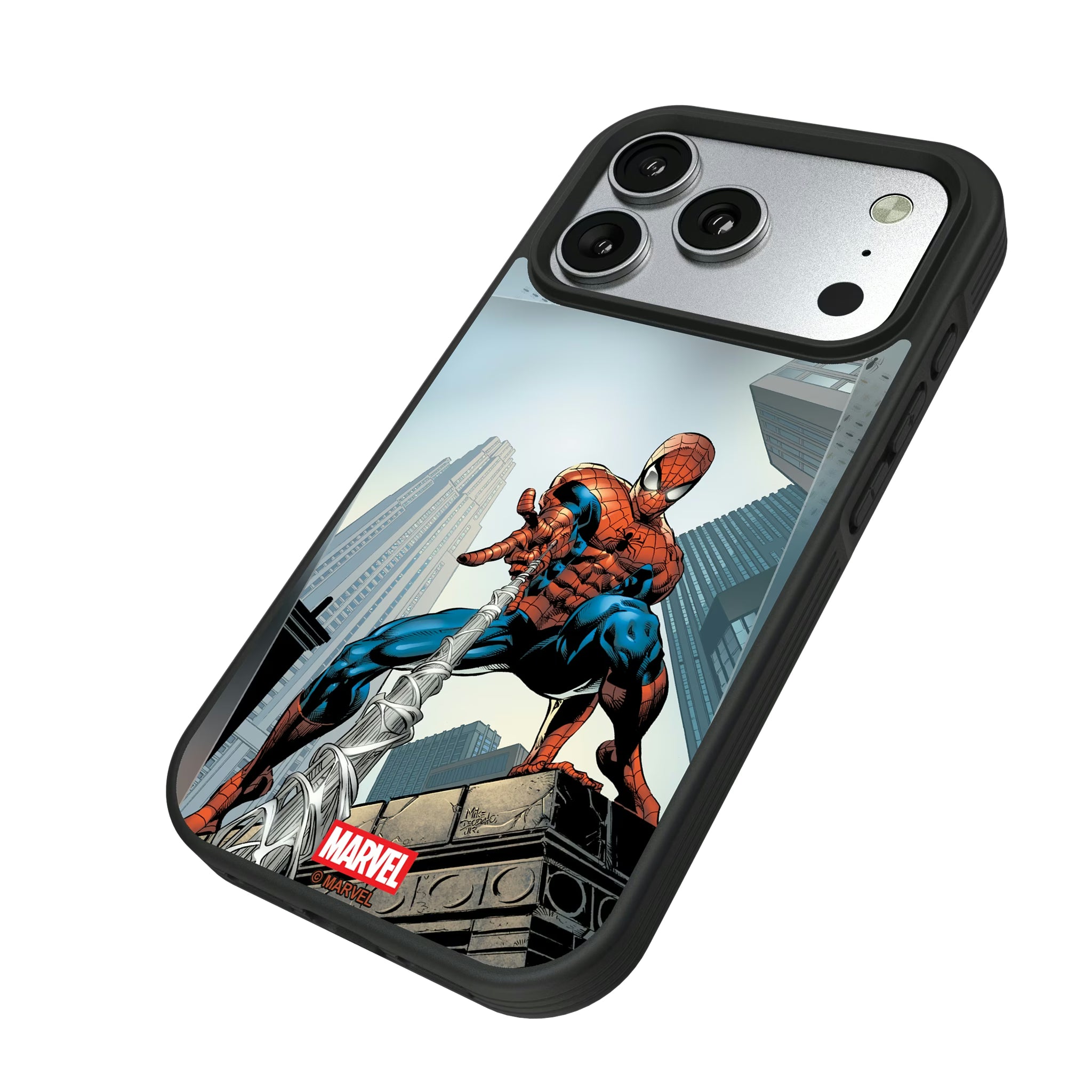 Marvel Spider-Man Cover Art iPhone Bump Phone Case for Apple iPhone - Isometric View#Device_iPhone 17 Pro