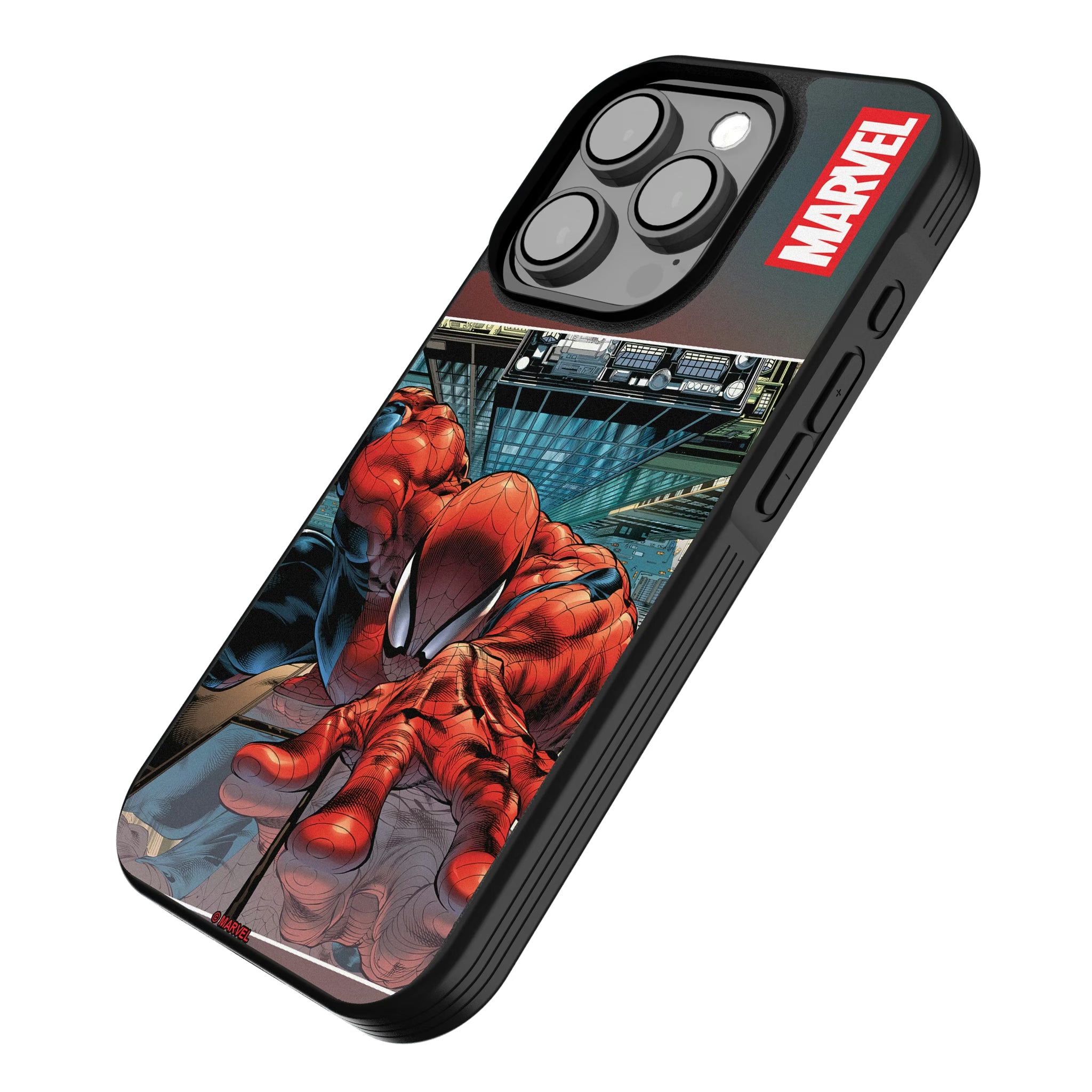 Marvel Spider-Man Cover Art iPhone Bump Phone Case for Apple iPhone - Isometric View